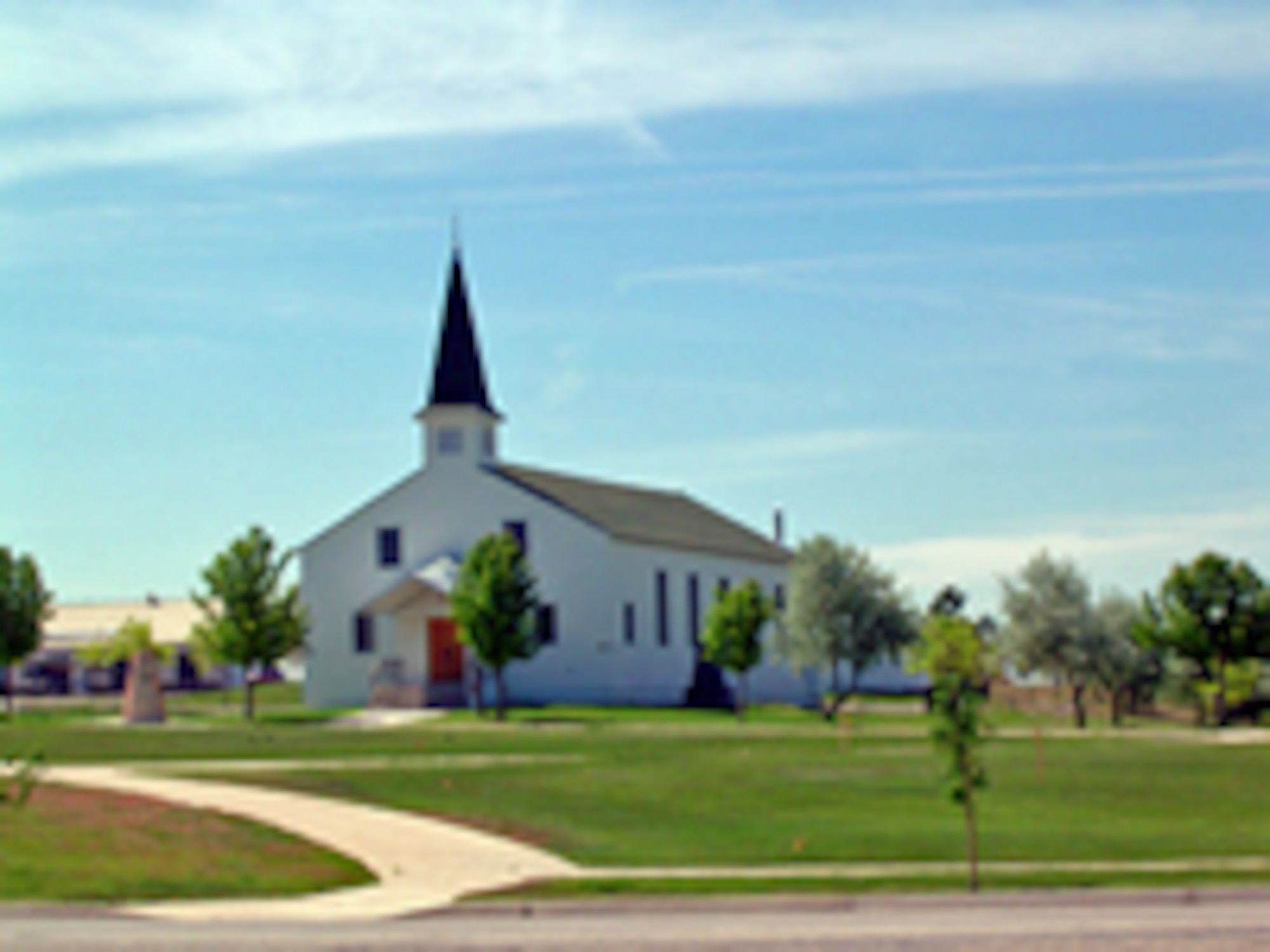 Overlooking the northwest entrance to Hill Air Force Base, the original base chapel building is the centerpiece of Hill Aerospace Museum's Memorial Park. This beautiful Chapel and surrounding park are dedicated to the memory of the men and women of the United States military who served our country in war and in peacetime, at Hill Air Force Base and elsewhere around the world