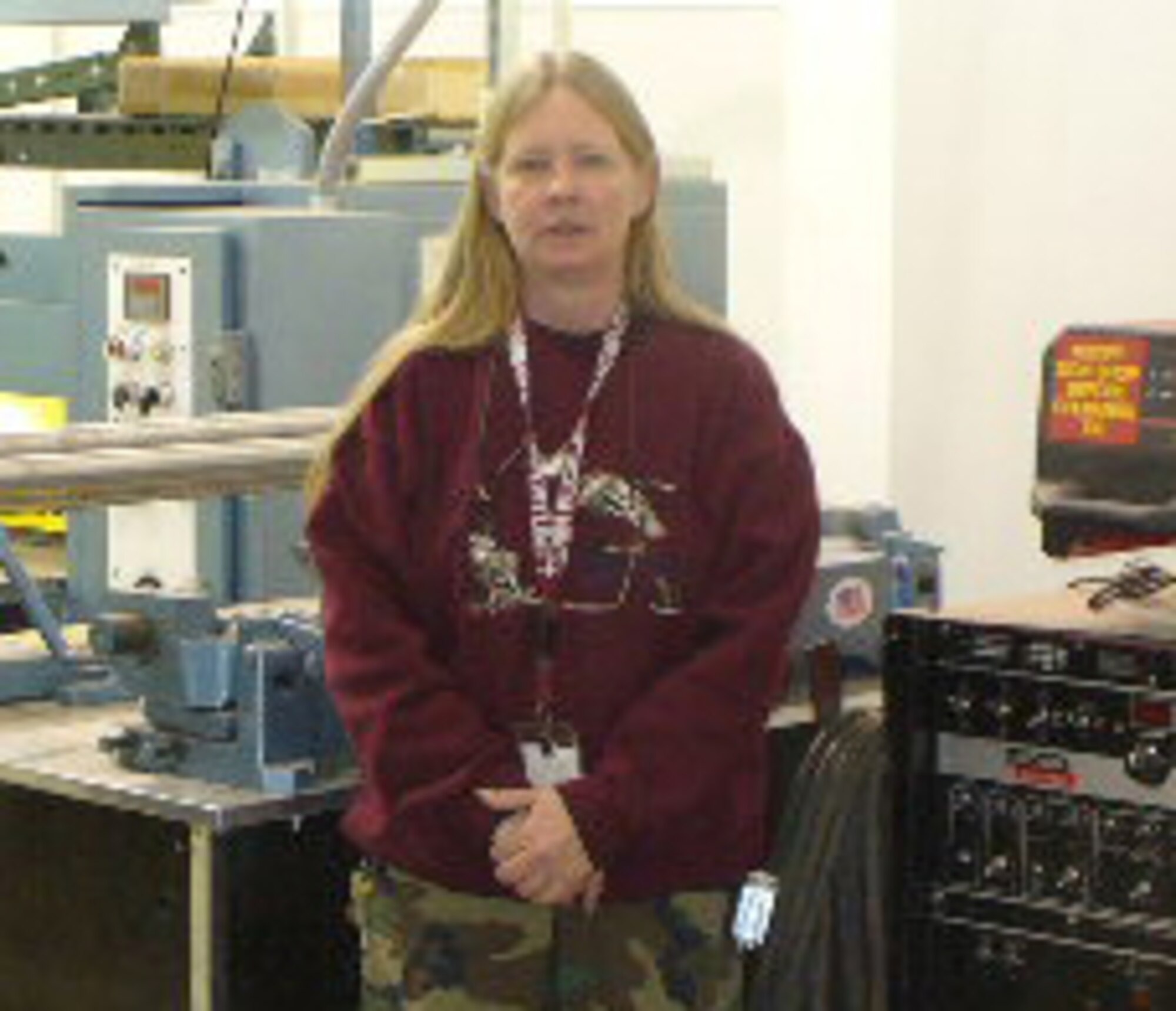 Ms. Denice Macmillan hails from Wiesbaden, Germany and is a maintenance mechanic and structures work leader for the 460th Civil Engineer Squadron.