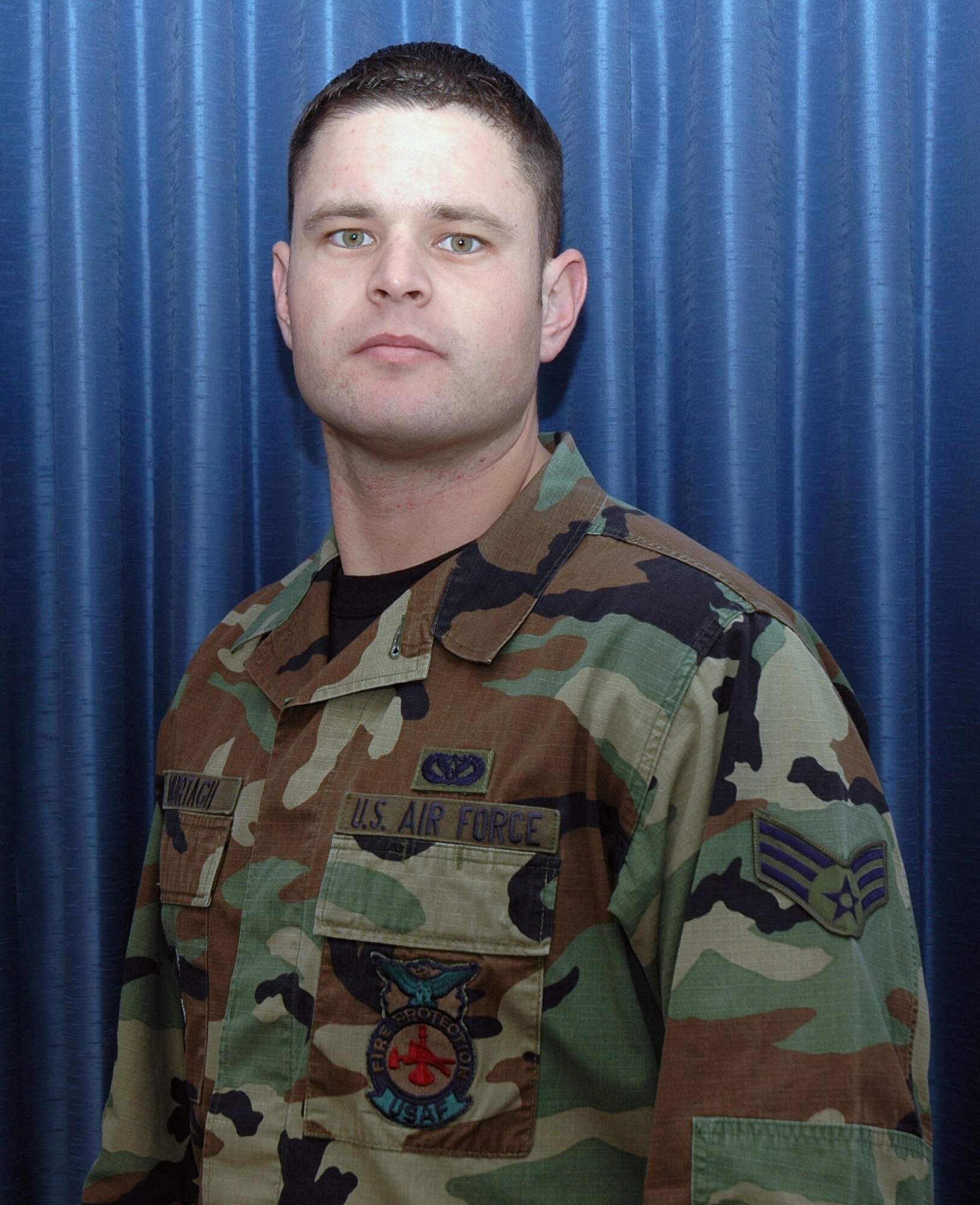 The 940th Air Refueling Wing's 2006 Airman of the Year is Air Force Reservist Senior Airman Andrew Murtagh, who is a firefighter with the 940th Civil Engineer Squadron. (US Air Force photo/Staff Sgt. Luke Johnson)          