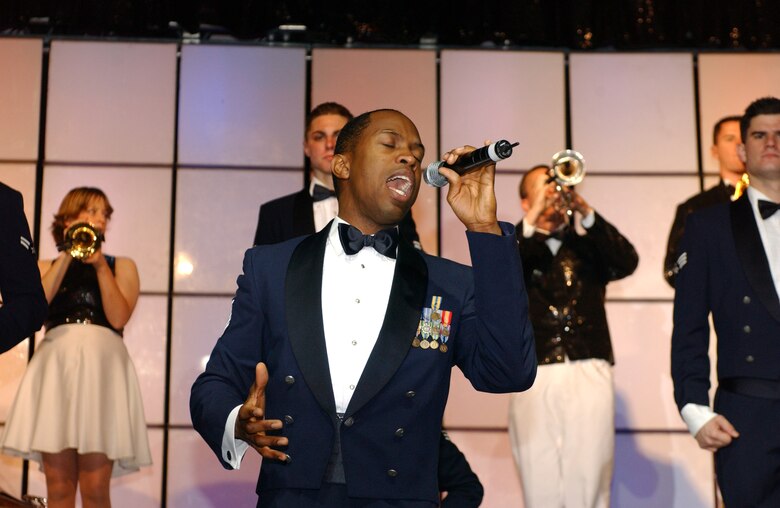 EIELSON AIR FORCE BASE, Alaska --The Tops in Blue world tour 2006 performs "what's love?" in Eielson AFB's Theatre on Jan. 12.  Their performance ushers in lively show tunes, country love, old time favorites, and today's hits in a classic fashion. The Air Force's Expeditionary Entertainers evoke one to reminise the power of love for family, their country, and that 'special someone'.
(U.S. Air Force photo by Senior Airman Rachel Walters)