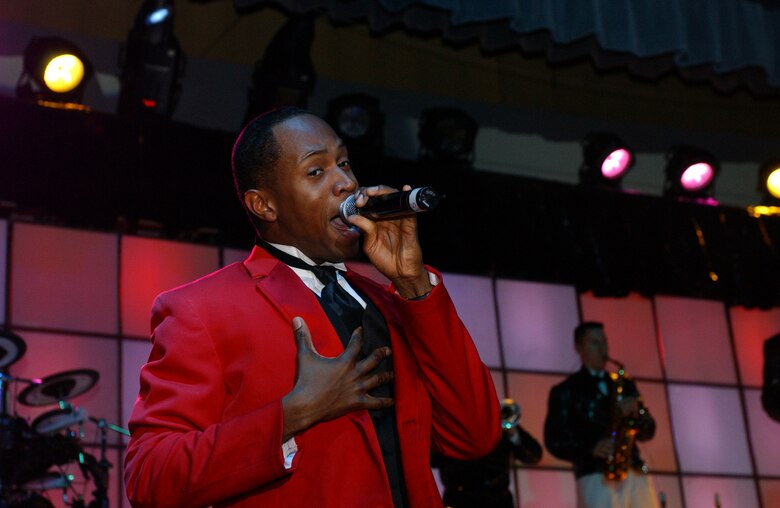 EIELSON AIR FORCE BASE, Alaska --The Tops in Blue world tour 2006 performs "what's love?" in Eielson AFB's Theatre on Jan. 12.  Their performance ushers in lively show tunes, country love, old time favorites, and today's hits in a classic fashion. The Air Force's Expeditionary Entertainers evoke one to reminise the power of love for family, their country, and that 'special someone'.
(U.S. Air Force photo by Senior Airman Rachel Walters)