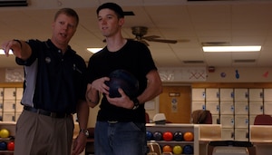 Brian Snyder, chief of testing, training and certification for the Air Force Command, Control, Intelligence, Surveillance and Reconnaissance Center, finished in first place at the Air Force bowling trials camp held Nov. 26 through  Dec. 2 at Fort Dix, N.J. (Photo by Senior Airman Michelle Arslan)