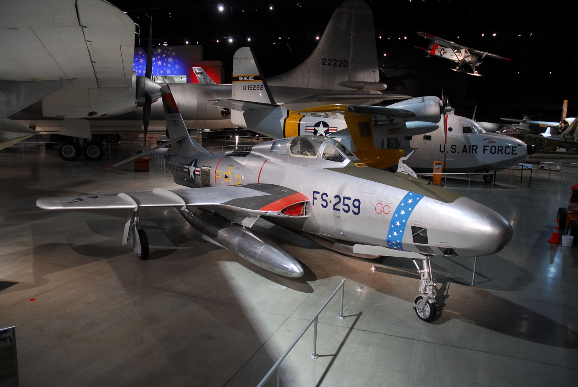 DAYTON, Ohio -- Republic RF-84K in the Cold War Gallery at the National Museum of the United States Air Force. (U.S. Air Force photo)