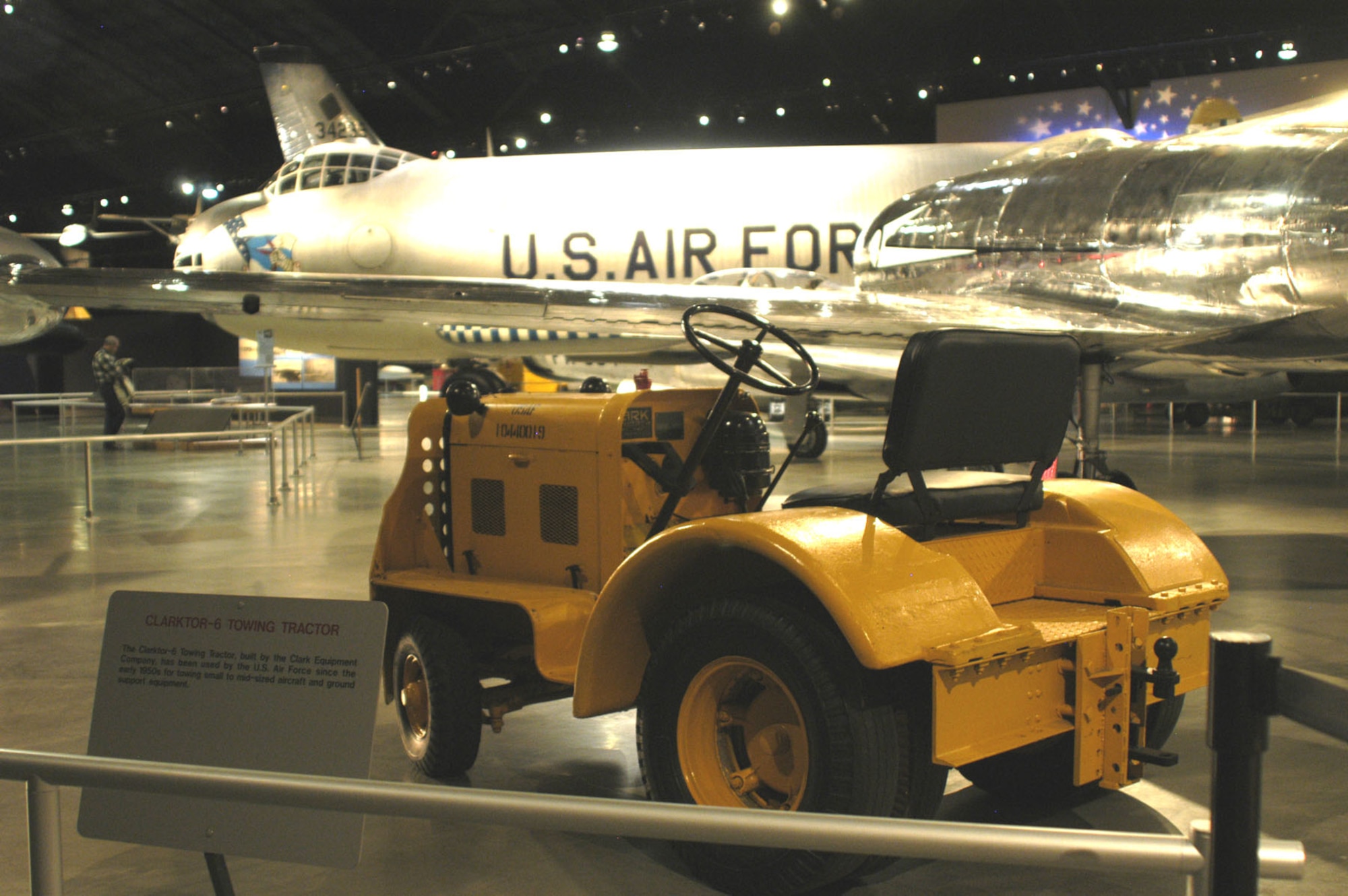 DAYTON, Ohio -- Clarktor-6 Towing Tractor on display in the Cold War Gallery at the National Museum of the United States Air Force. (U.S. Air Force photo)