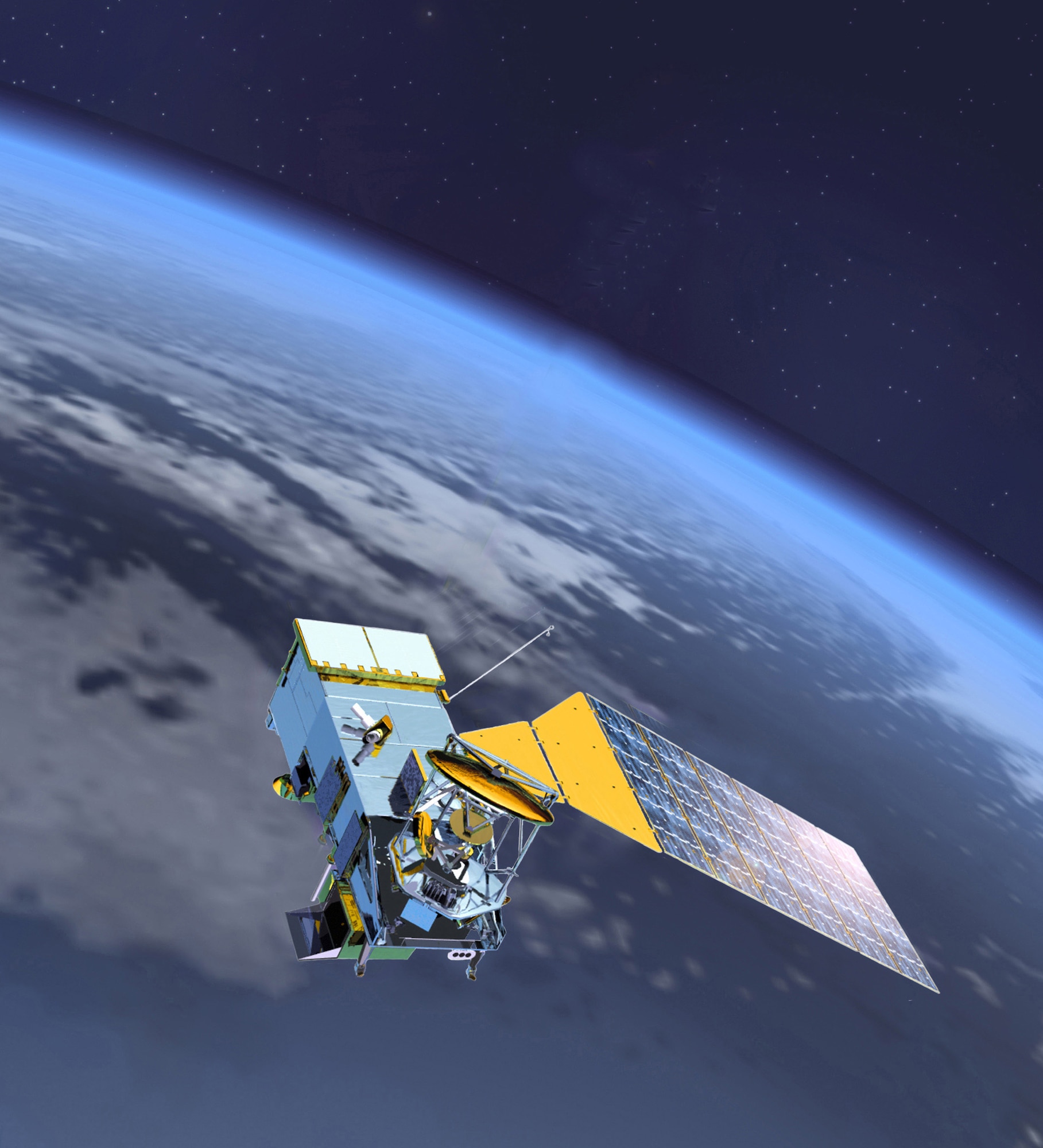The Air Force chief of staff has approved the latest revision to Air Force Doctrine Document 2-2, Space Operations, outlining the operations of space power.  (Courtesy image/Northrop-Grumman)
