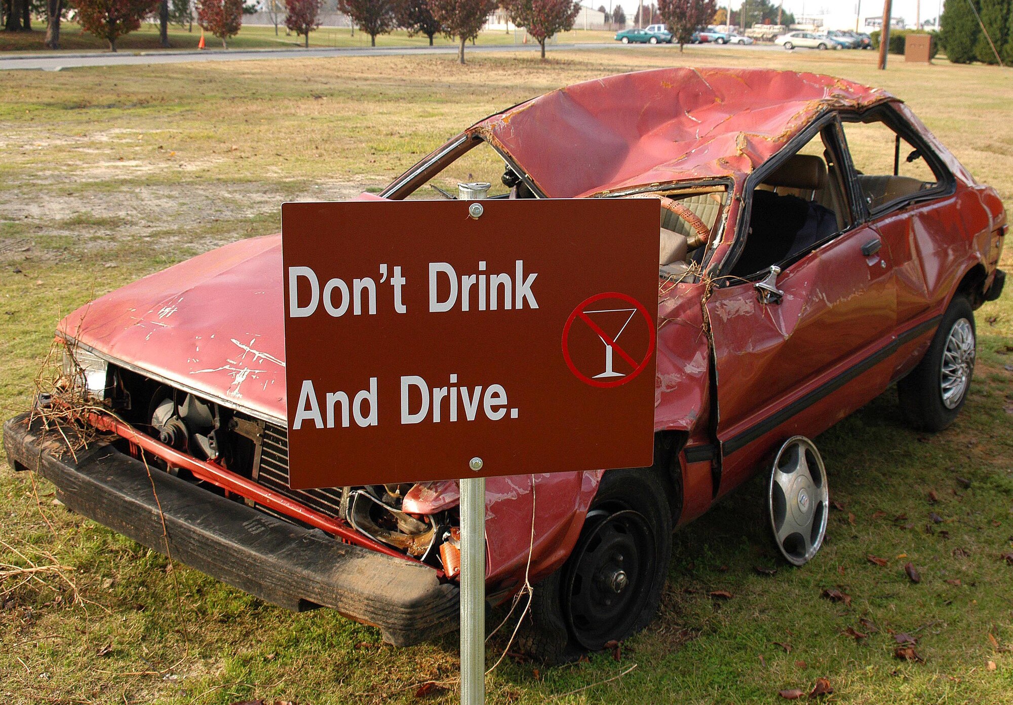 A display on Robins Air Force base hopes to deter people from drinking and driving.