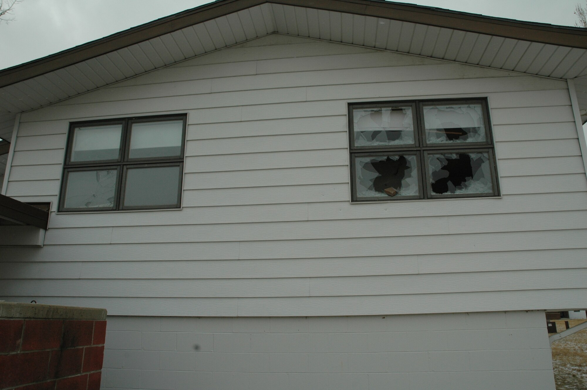 Recent vandalism in military family housing prompts increased patrols, construction of fences and plans for security cameras to be installed. "Individuals who are taking part in this type of criminal activity need to understand that it will not be tolerated," said Col. Renita Alexander, 28th Mission Support Group commander. (U.S. Air Force photo/Airman 1st Class Kristopher Kingan)
