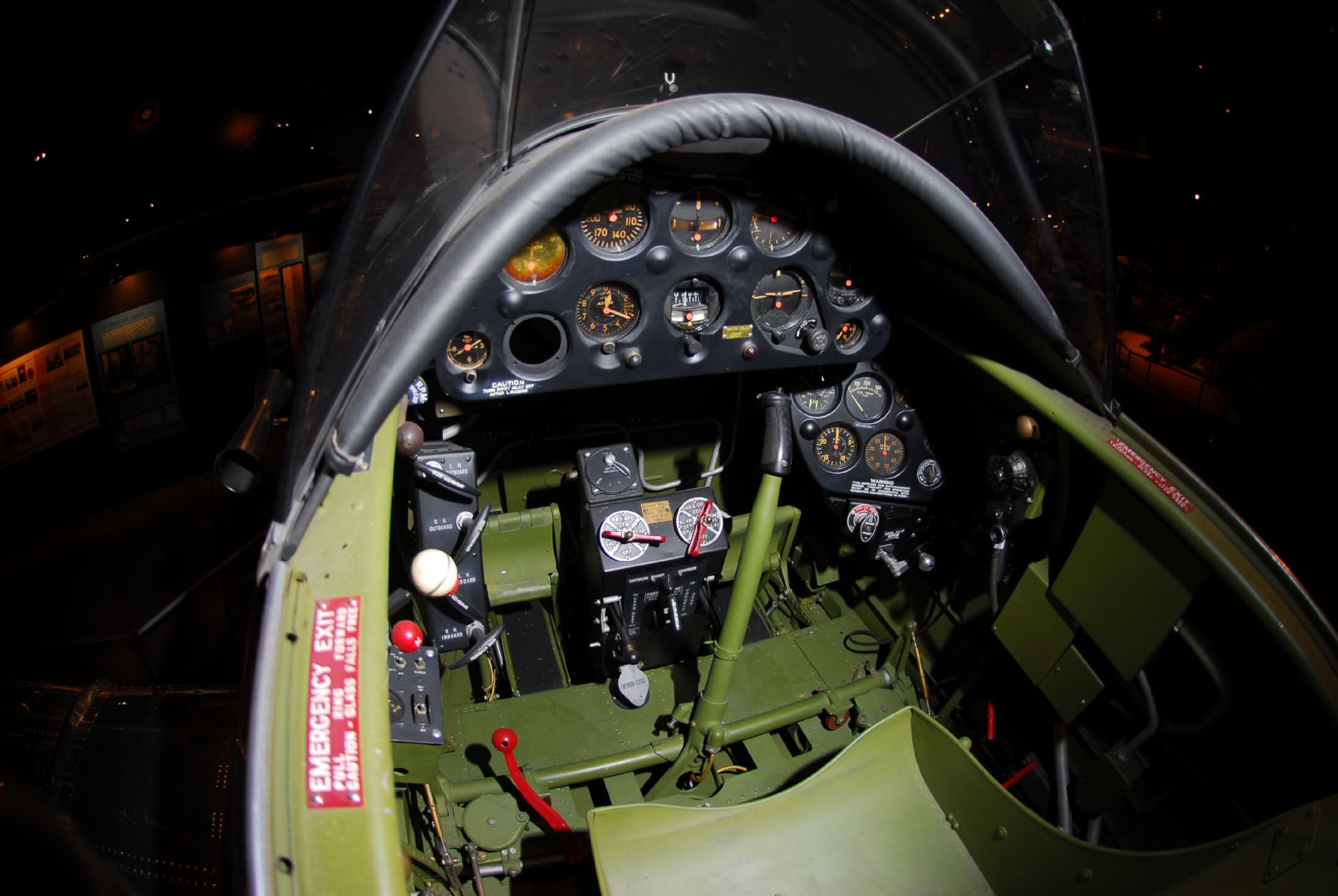 DAYTON, Ohio -- Northrop A-17A cockpit at the National Museum of the United States Air Force. (U.S. Air Force photo)