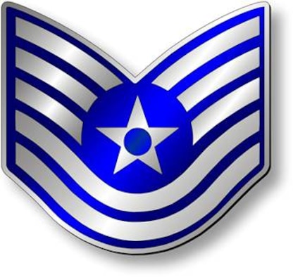Technical Sergeant, TSgt Stripes (Metallic).  Insignia provided by ITC(SW) MIke Purcell.