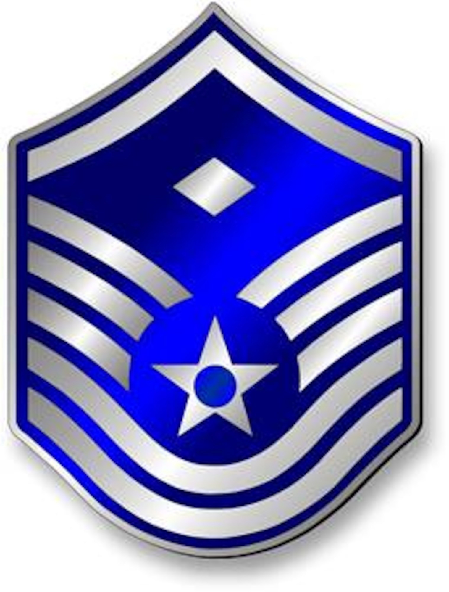 Master Sergeant, MSgt Stripes (Metallic).  Diamond denotes First Sergeant status.  Insignia provided by ITC(SW) MIke Purcell.