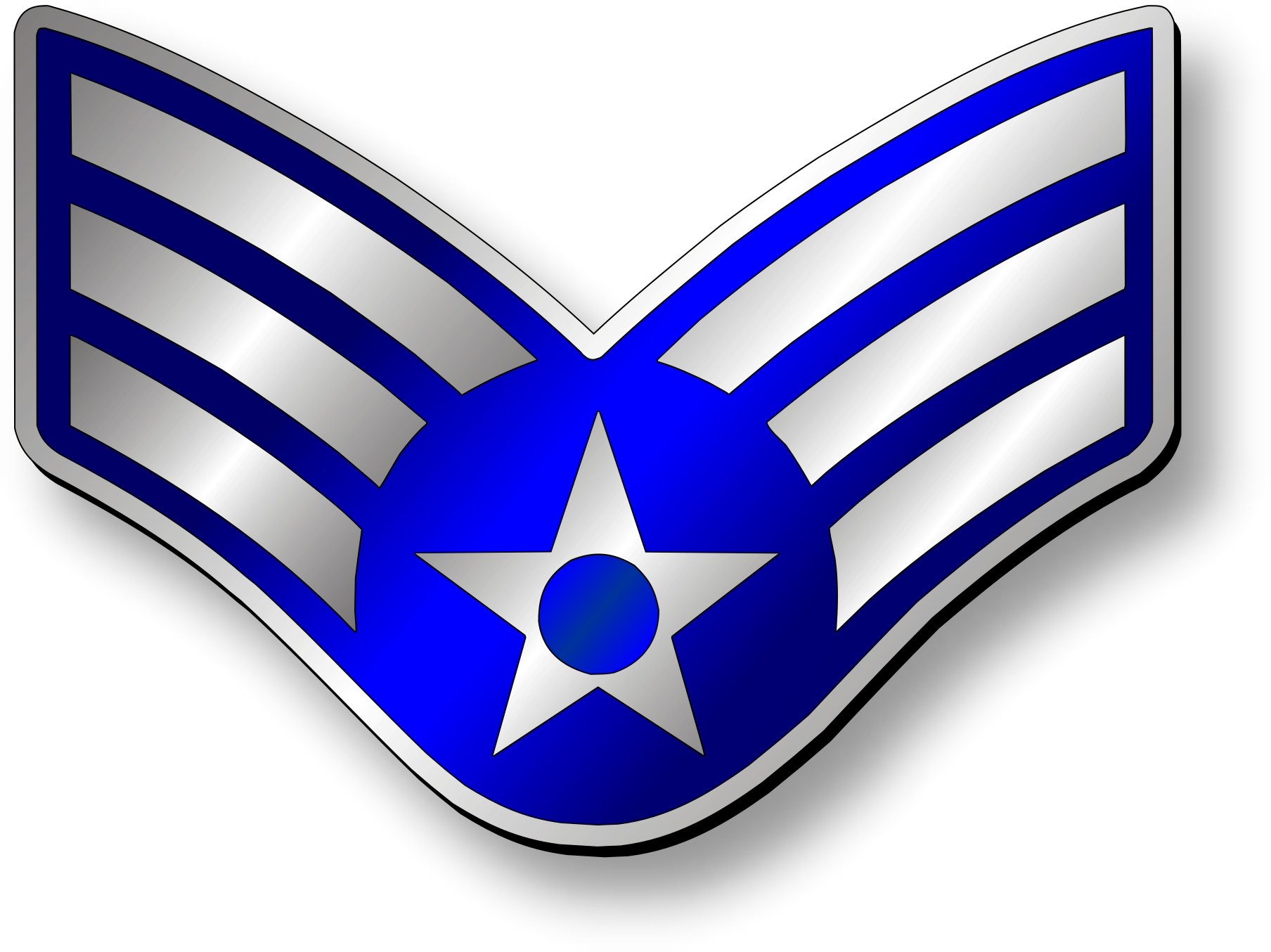 Senior Airman, E4 Stripes (Metallic)