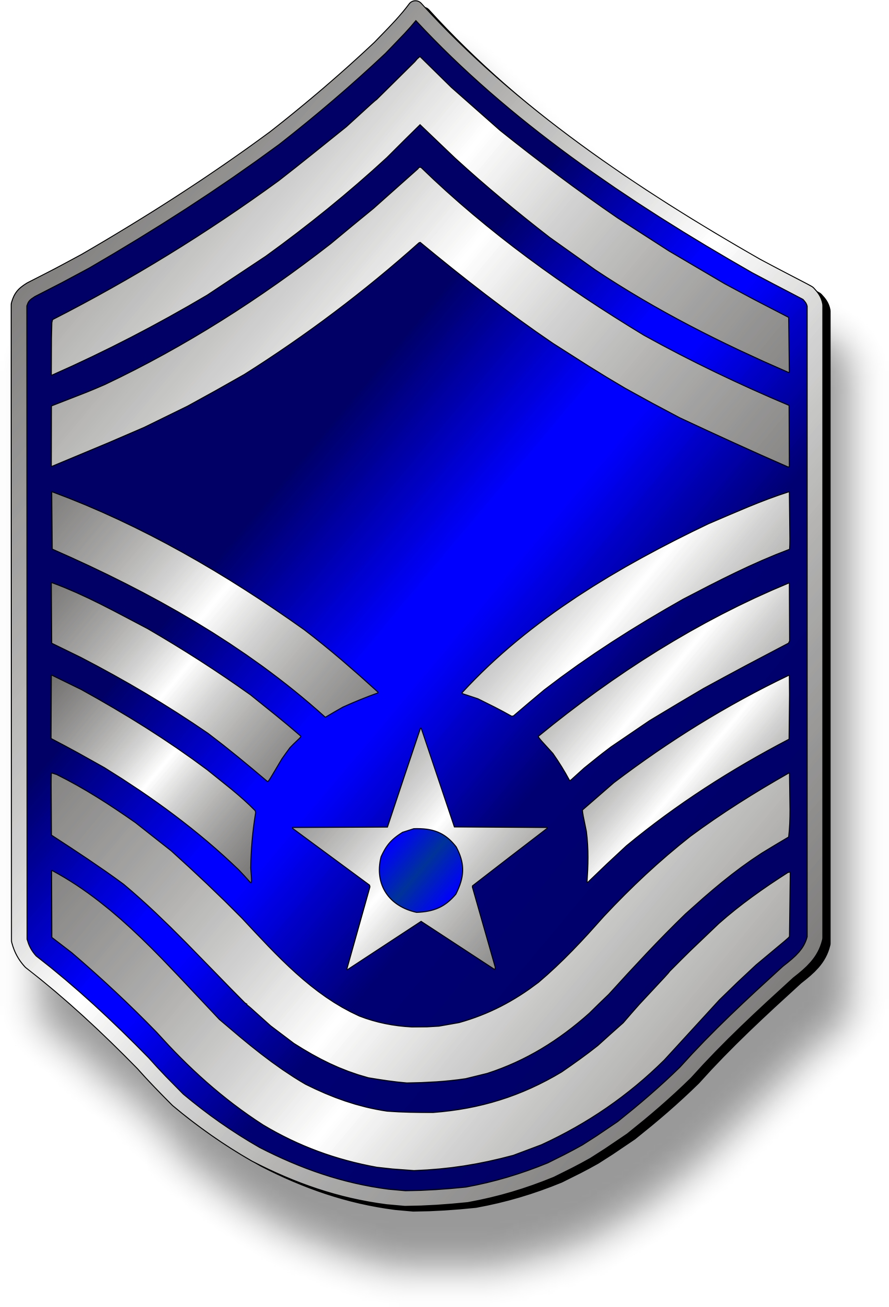 Senior Master Sergeant, SMSgt Stripes (Metallic)