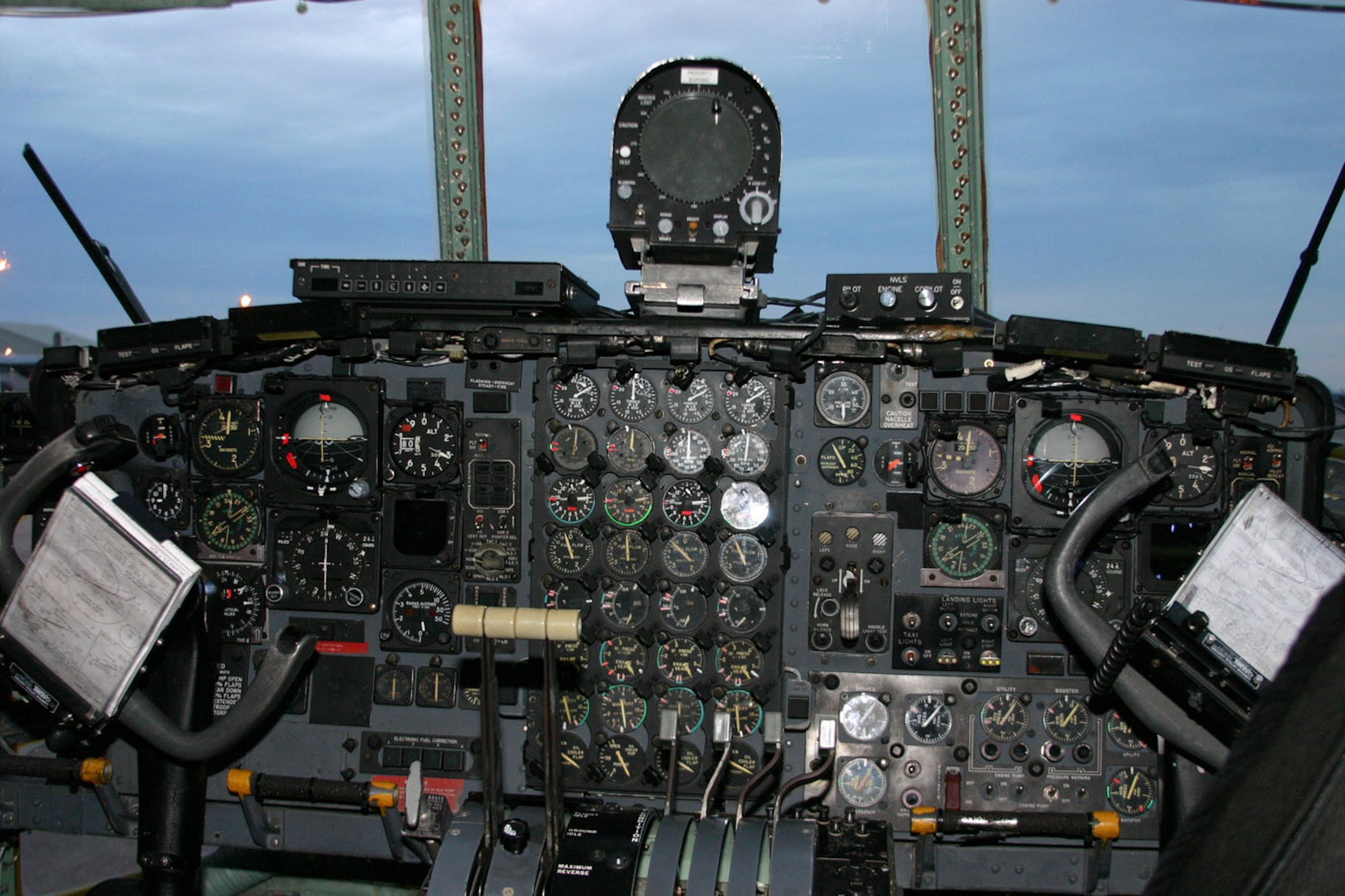 Cockpits, like this one in a C-130E, will become a thing of the past when C-130H cargo aircraft receive an avionics upgrade that includes a heads-up display for pilots and more data at their fingertips.