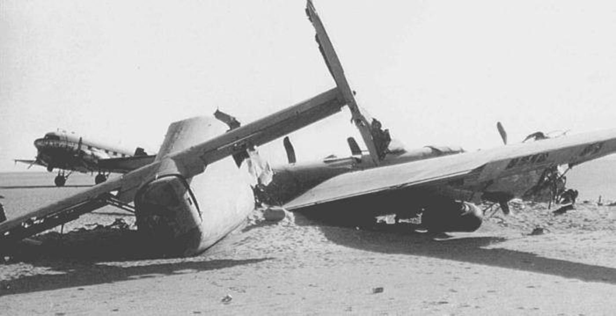 The Lady Be Good, while on its first mission, went missing in 1943 and was not found for more than 15 years. (U.S. Air Force photo)