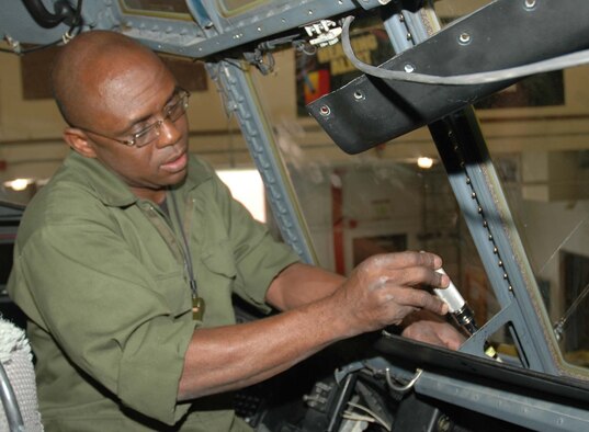 PETERSON AIR FORCE BASE, Colo. (AFRC) - Senior Airman Abdulganeau Abdulai, 302nd Maintenance Squadron aerospace maintenance technician, is the 302nd Airlift Wing Airman of the Year for 2006. (U.S. Air Force photo)