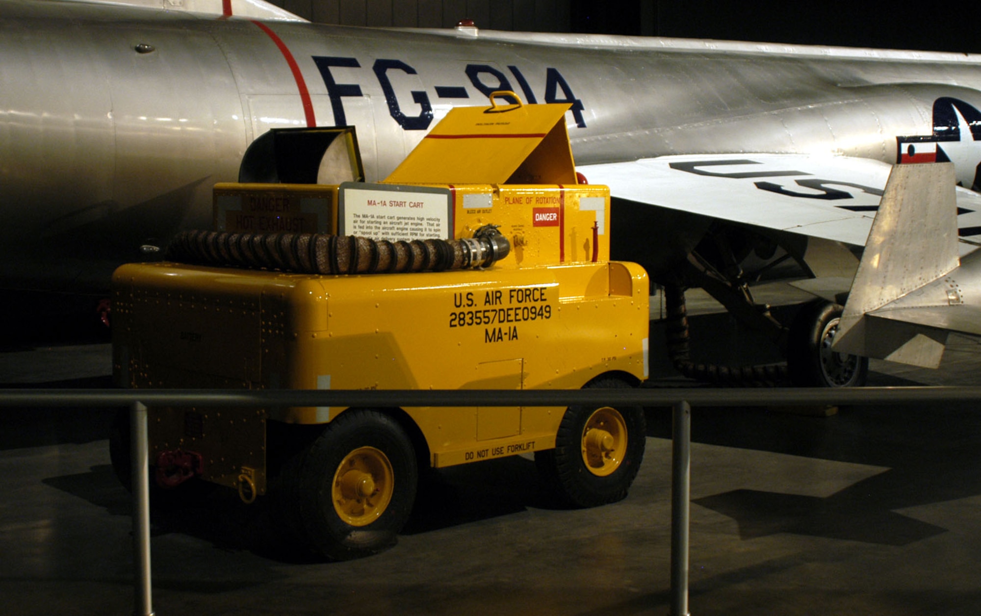 DAYTON, Ohio -- MA-1A Start Cart on display in the Cold War Gallery at the National Museum of the United States Air Force. (U.S. Air Force photo)