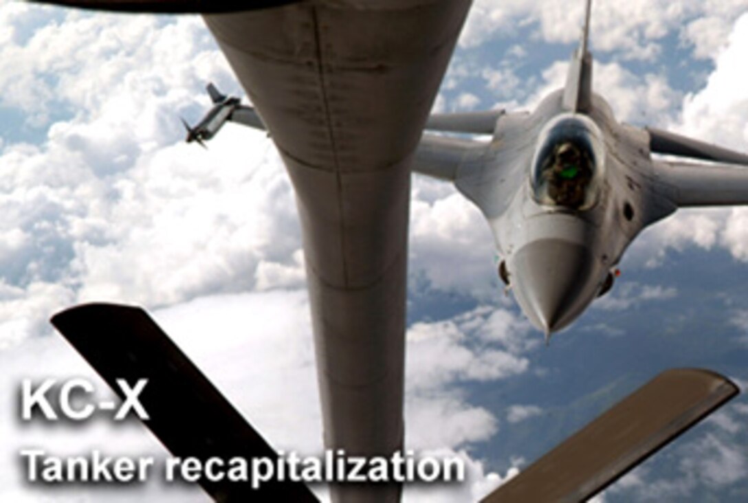 A request for proposal for a replacement tanker aircraft was released by Air Force leaders Jan. 30. The Air Force's No. 1 acquisition priority is a replacement for the KC-135. (U.S. Air Force photo illustration/Mike Carabajal)