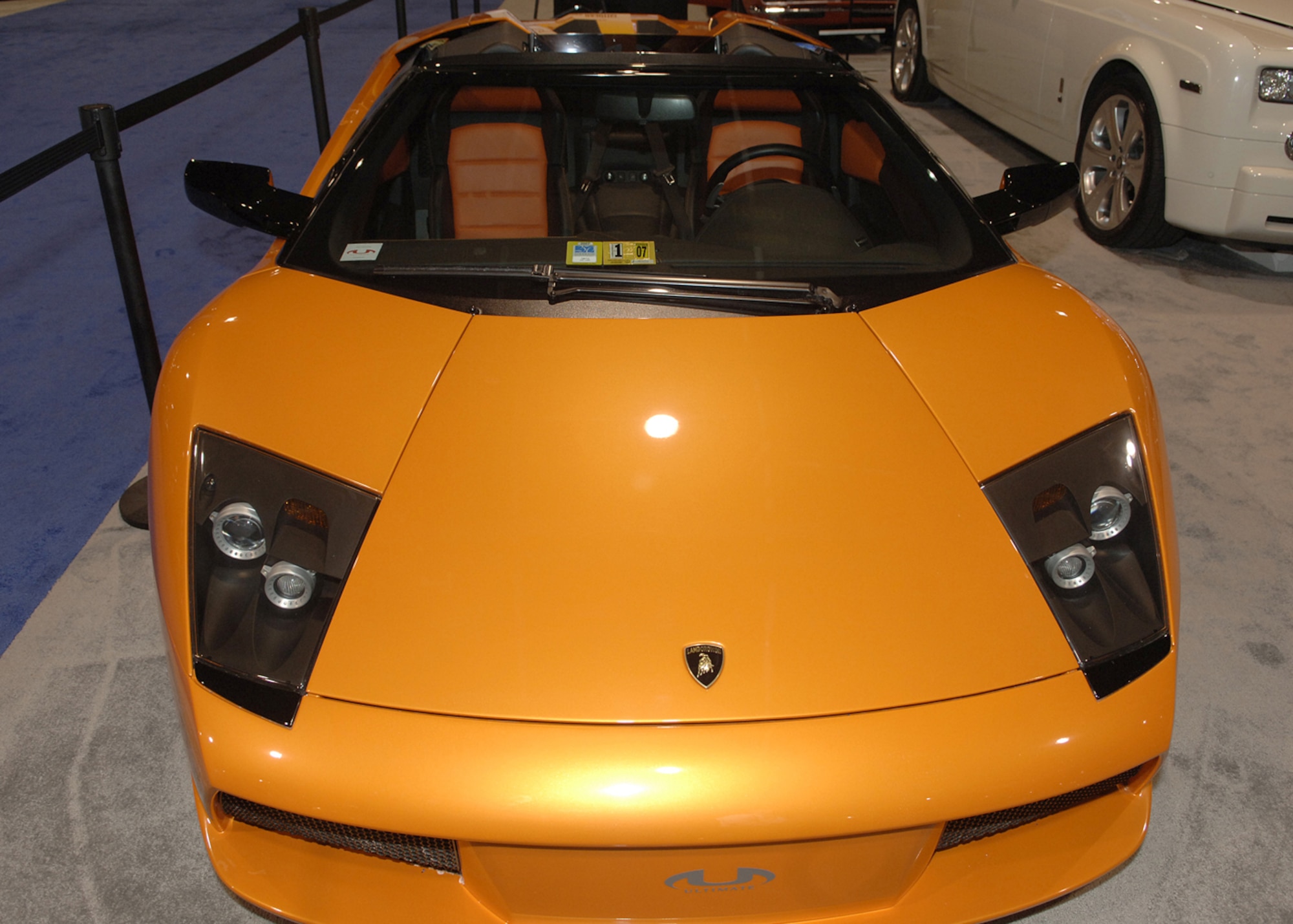 This cars turns heads no matter where you are in the world. The Lamborghini Murcielago Roadster coming in with a price tag of only $380,000 how's that for turning heads. (U.S. Air Force photo by Thomas Dennis)