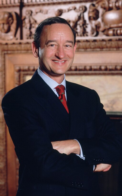 Naval "military brat" Mark S. Wrighton took what he learned from his youth and succeeded in the academic world. The former chemistry professor at Massachusetts Institute of Technology is currently the chancellor of Washington University in St. Louis. Photo by Joe Angeles/WUSTL
