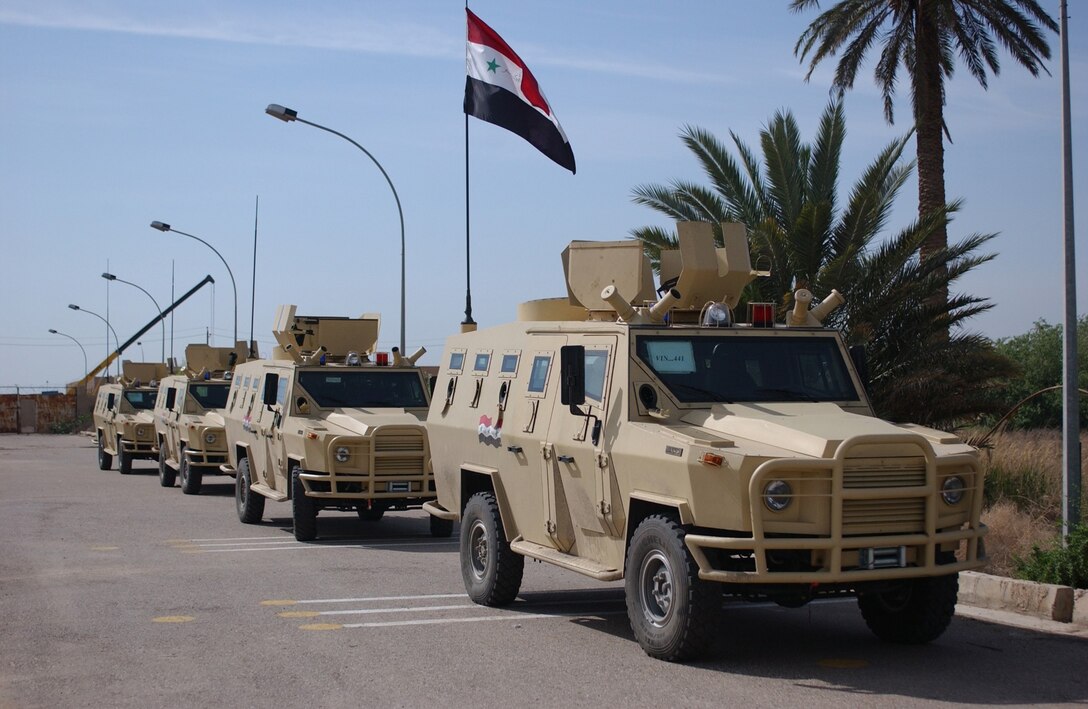 The 6th Iraqi Army Division's military police company received four Polish army vehicles in March as part of an initiative by the Iraqi Defense Ministry to provide updated equipment to soldiers. The Dzik-3s are a huge upgrade from the light utility vehicles the MPs have used since the start of the war. Photo by Sgt. Kristin Kemplin, USA