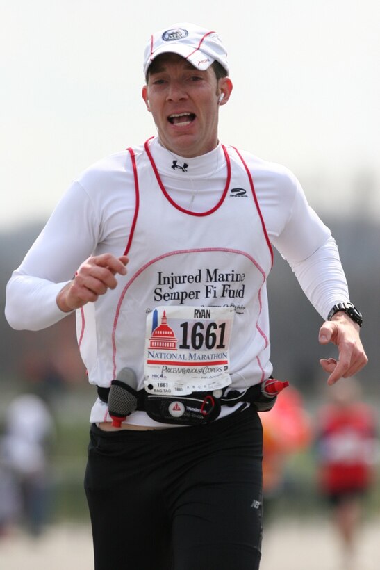 Navy pilot Lt. Cmdr. Rick Ryan is planning to run 28 races of marathon length or longer to raise awareness and financial support for the Tragedy Assistance Program for Survivors, Injured Marine Semper Fi Fund, British Legion, and Childhood First. The first three organizations offer support to servicemembers, their families, or both. The last is a British organization that helps care for Britain's at-risk youth. Courtesy photo