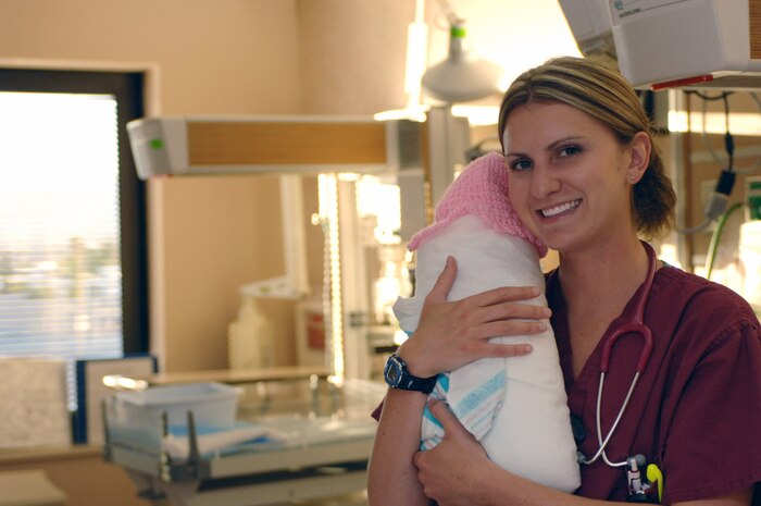 2nd Lt. Amanda Cater is the Nellis Air Force Base Warrior of the Week. She is a clinical nurse with the 99th Medical Operations Squadron inpatient obsterics.