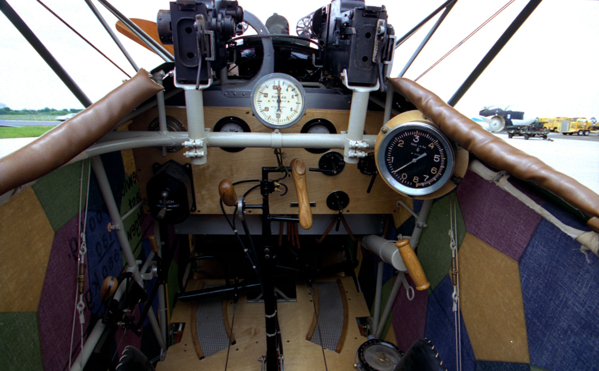 DAYTON, Ohio -- Fokker D. VII cockpit at the National Museum of the United States Air Force. (U.S. Air Force photo)