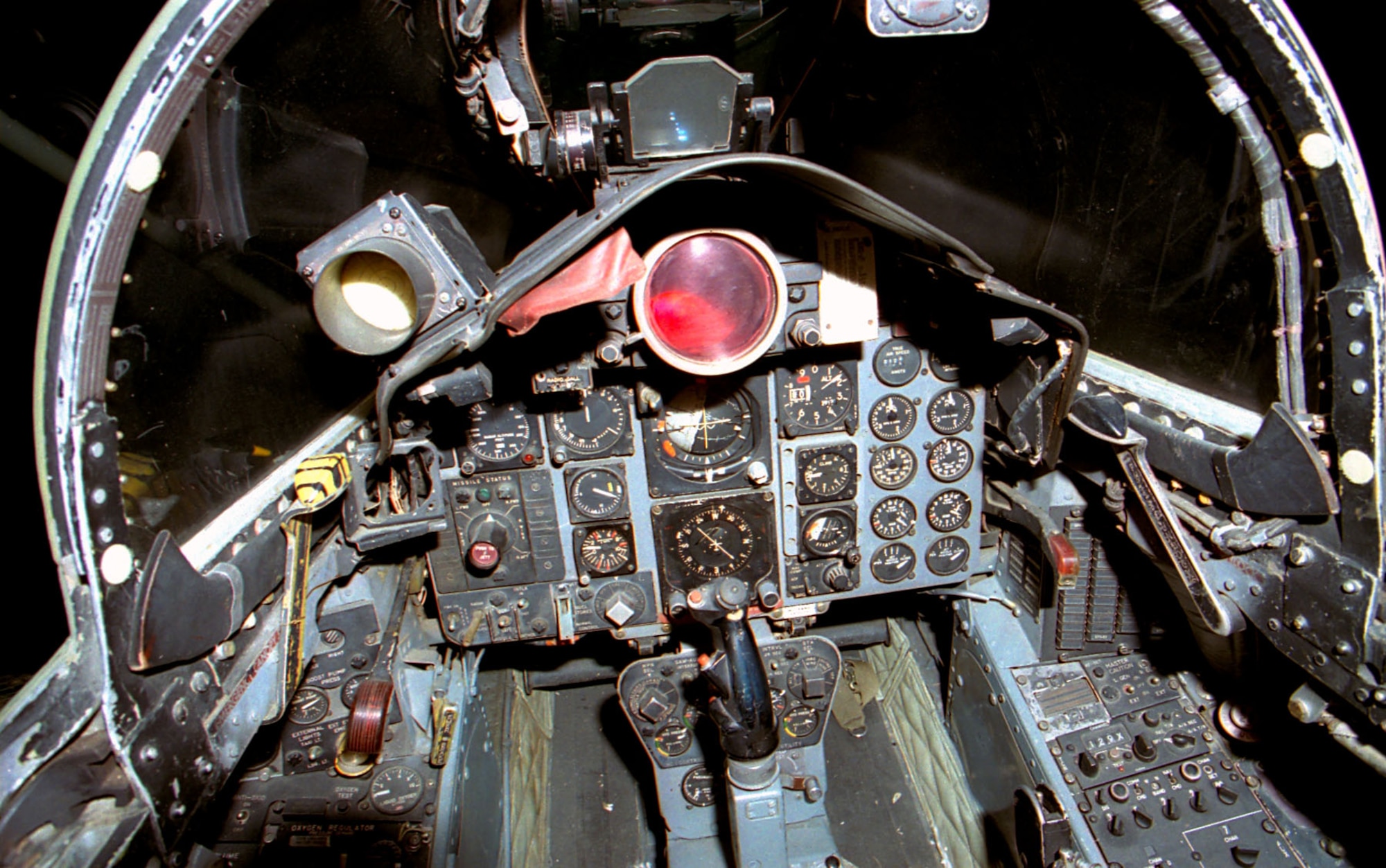 DAYTON, Ohio -- McDonnell Douglas F-4C cockpit at the National Museum of the United States Air Force. (U.S. Air Force photo)