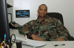 LANGLEY AIR FORCE BASE, Va. -- Master Sgt. Dinky Smalls, 1st Logistics Readiness Squadron primary unit deployment manager, was recently nominated by his squadron as one of Langley's warriors of the week (U.S. Air Force photo/Senior Airman Tabitha Kuykendall)