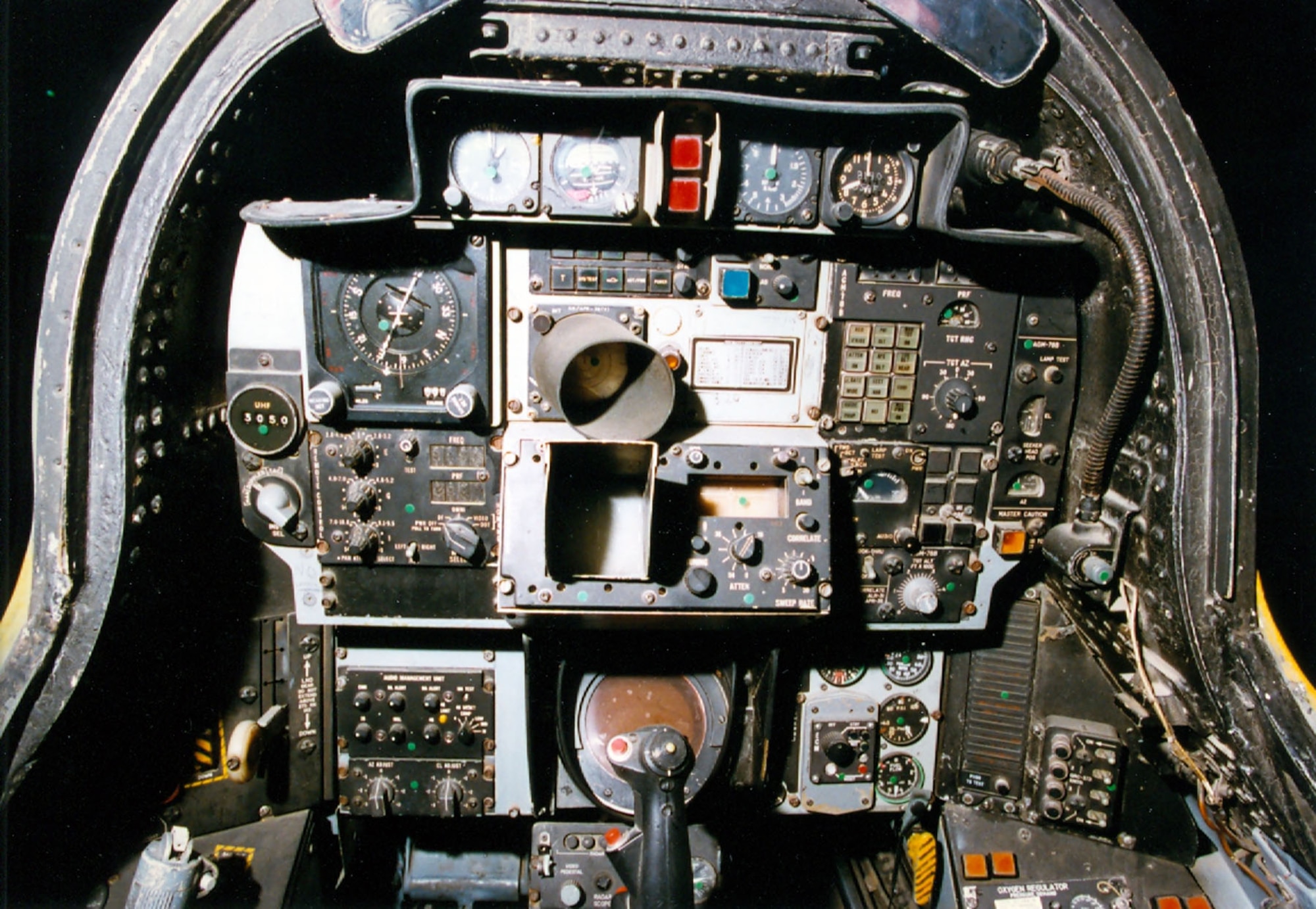 DAYTON, Ohio -- Republic F-105G cockpit at the National Museum of the United States Air Force. (U.S. Air Force photo)