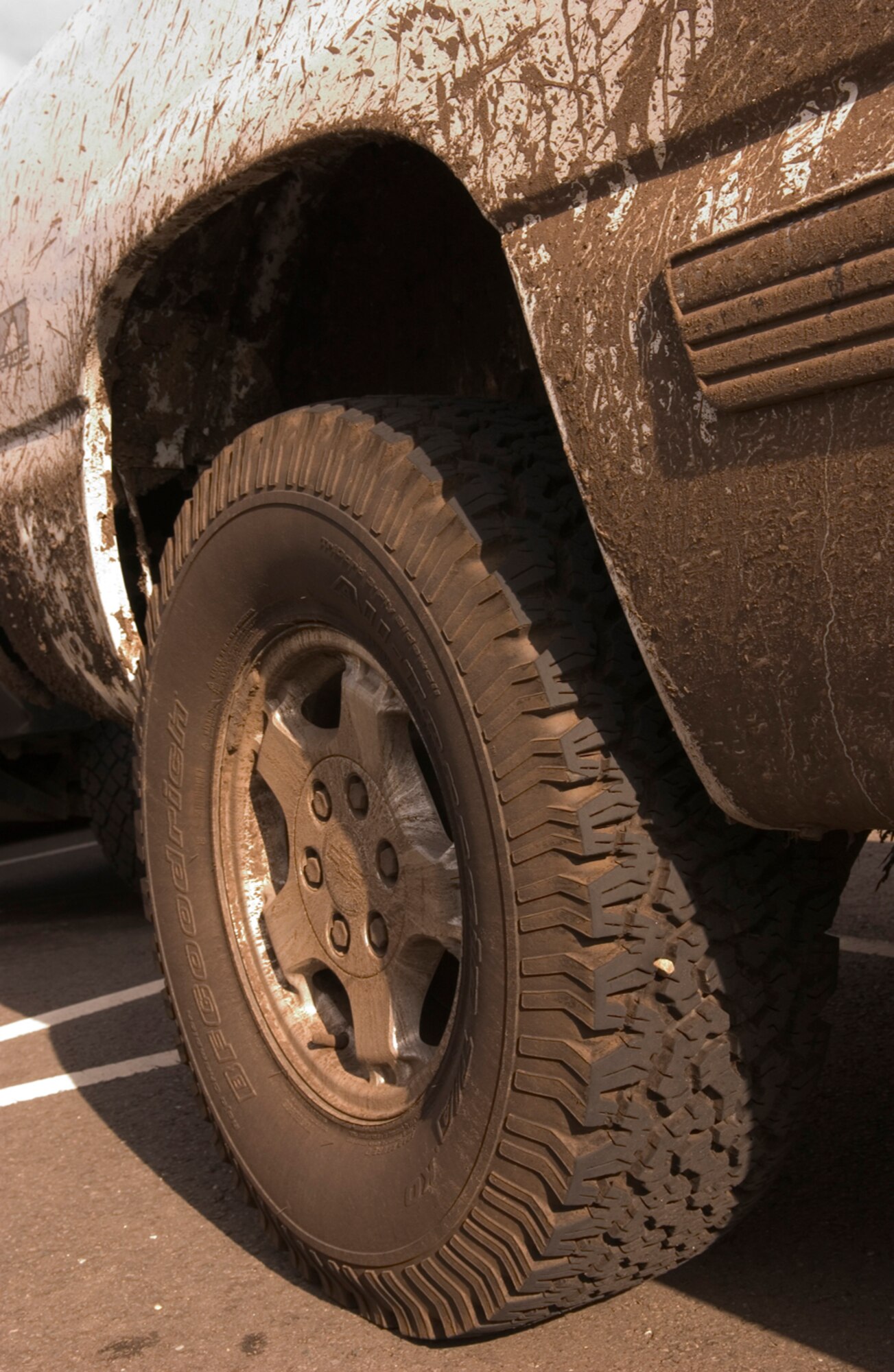 As of May 23, foreign object damage checks have been removed at RAF Mildenhall unless vehicles or equipment, including personally-owned vehicles, have been driven off road. According to Air Force Occupational Safety and Health Standard 91-100, Chapter 6, para. 4.11, "When motor vehicles are operated on unpaved surfaces, rocks may become lodged between dual wheels and gravel may stick in the tire treads." (U.S. Air Force photo by: Tech. Sgt. Tracy L. DeMarco)