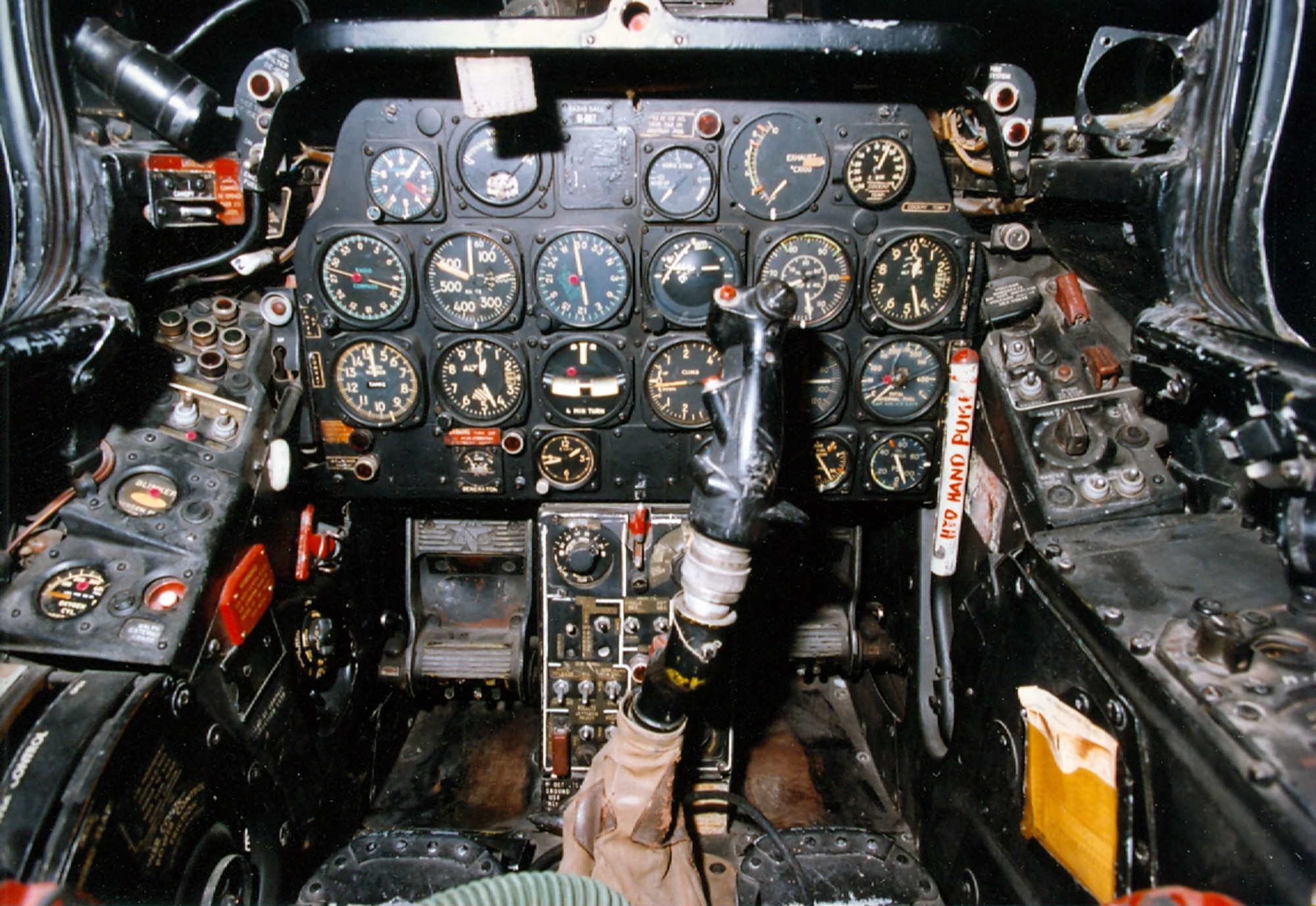 DAYTON, Ohio -- North American F-86A cockpit at the National Museum of the United States Air Force. (U.S. Air Force photo)