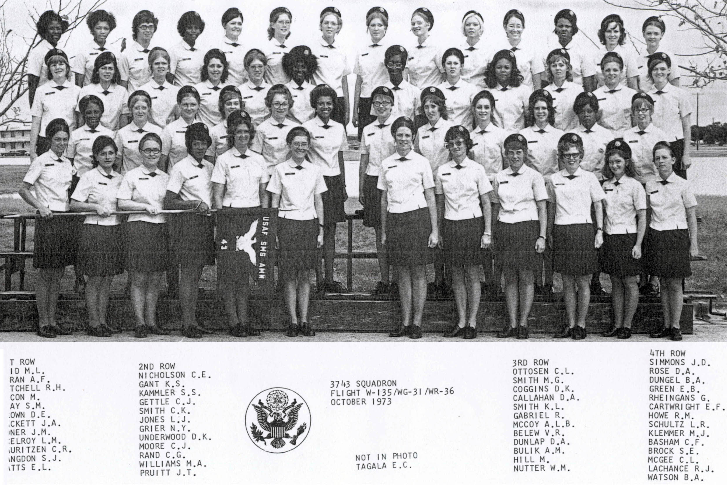 3743 Flt W135-031-036 Oct 1973