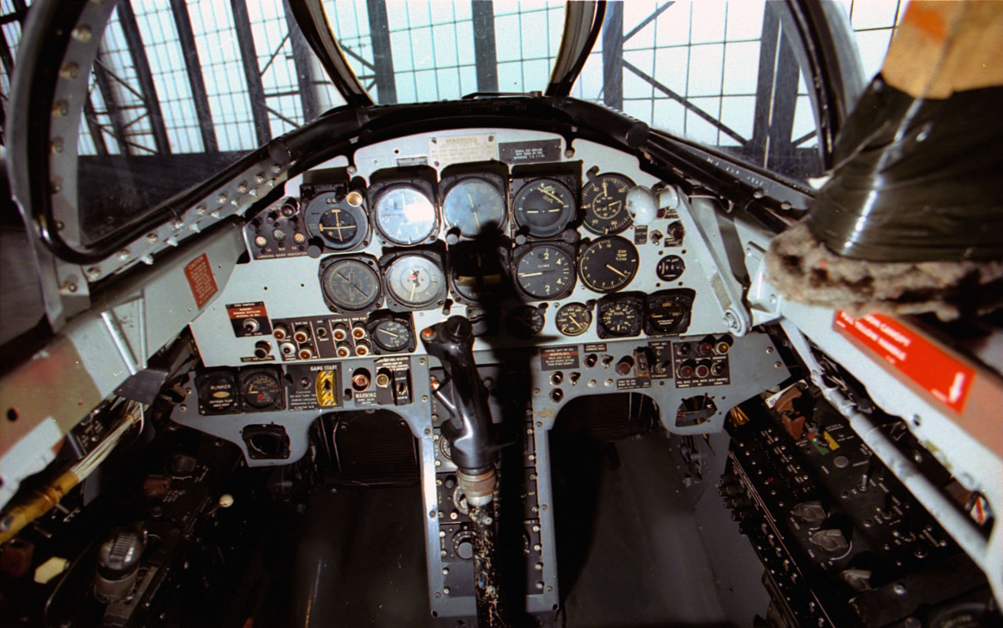 DAYTON, Ohio -- Lockheed T-33A front cockpit at the National Museum of the United States Air Force. (U.S. Air Force photo)