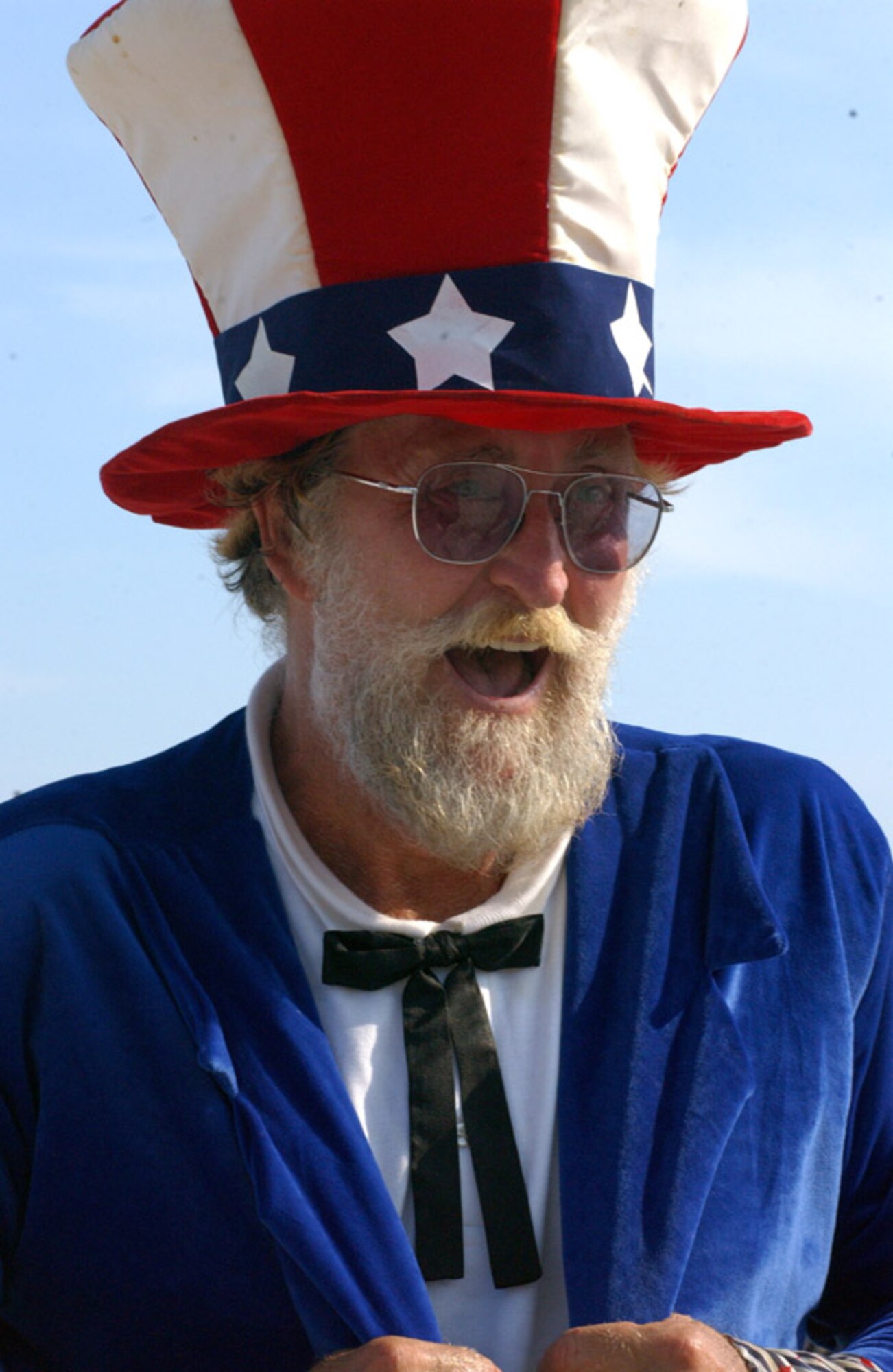 Even Uncle Sam made an appearance at the 29th Annual Sound of Independence at the marina June 29. (U.S. Air Force photo/Tech. Sgt. Angela Shepherd)