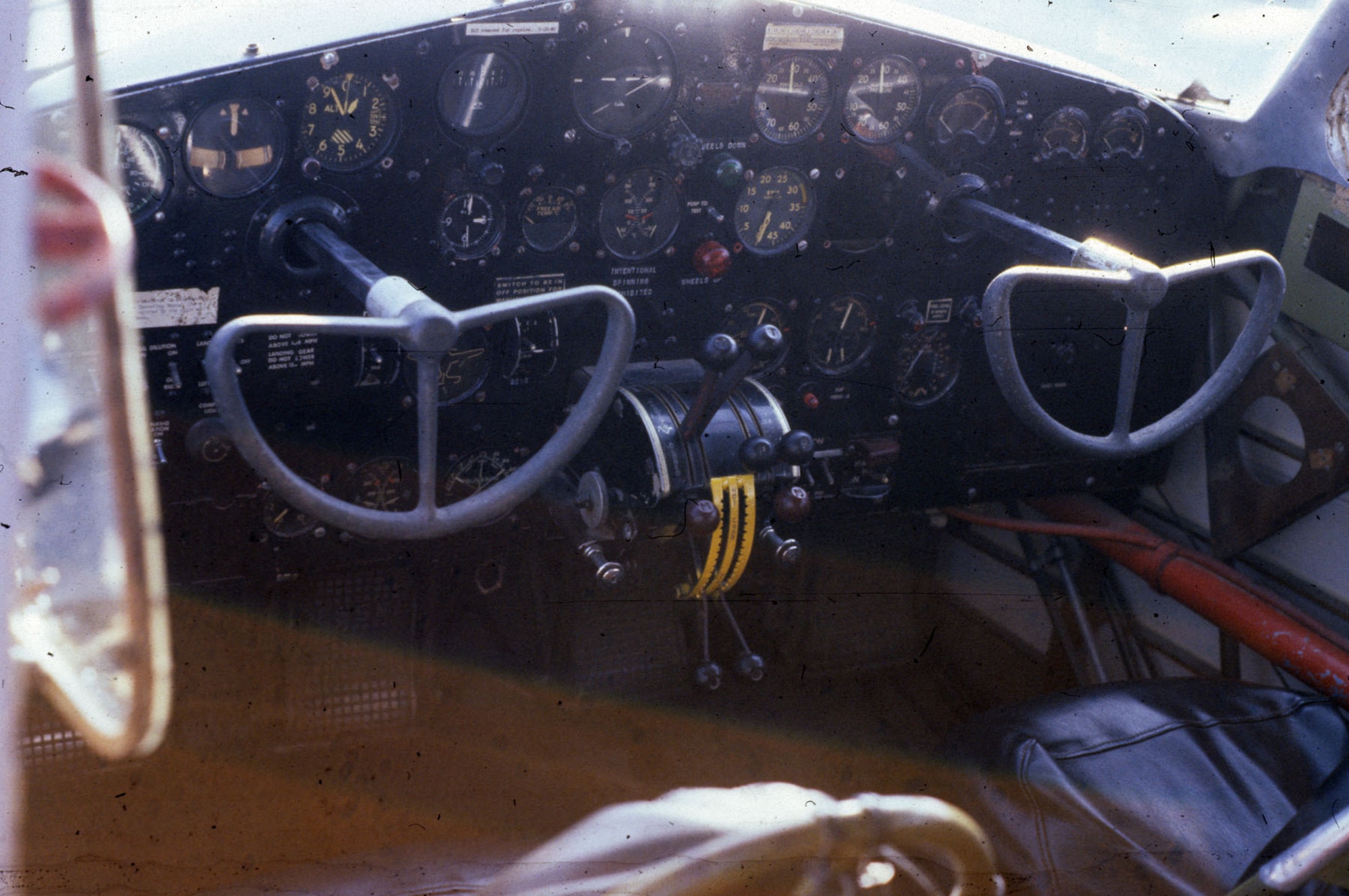 DAYTON, Ohio - Cessna UC-78 cockpit at the National Museum of the U.S. Air Force. (U.S. Air Force photo)