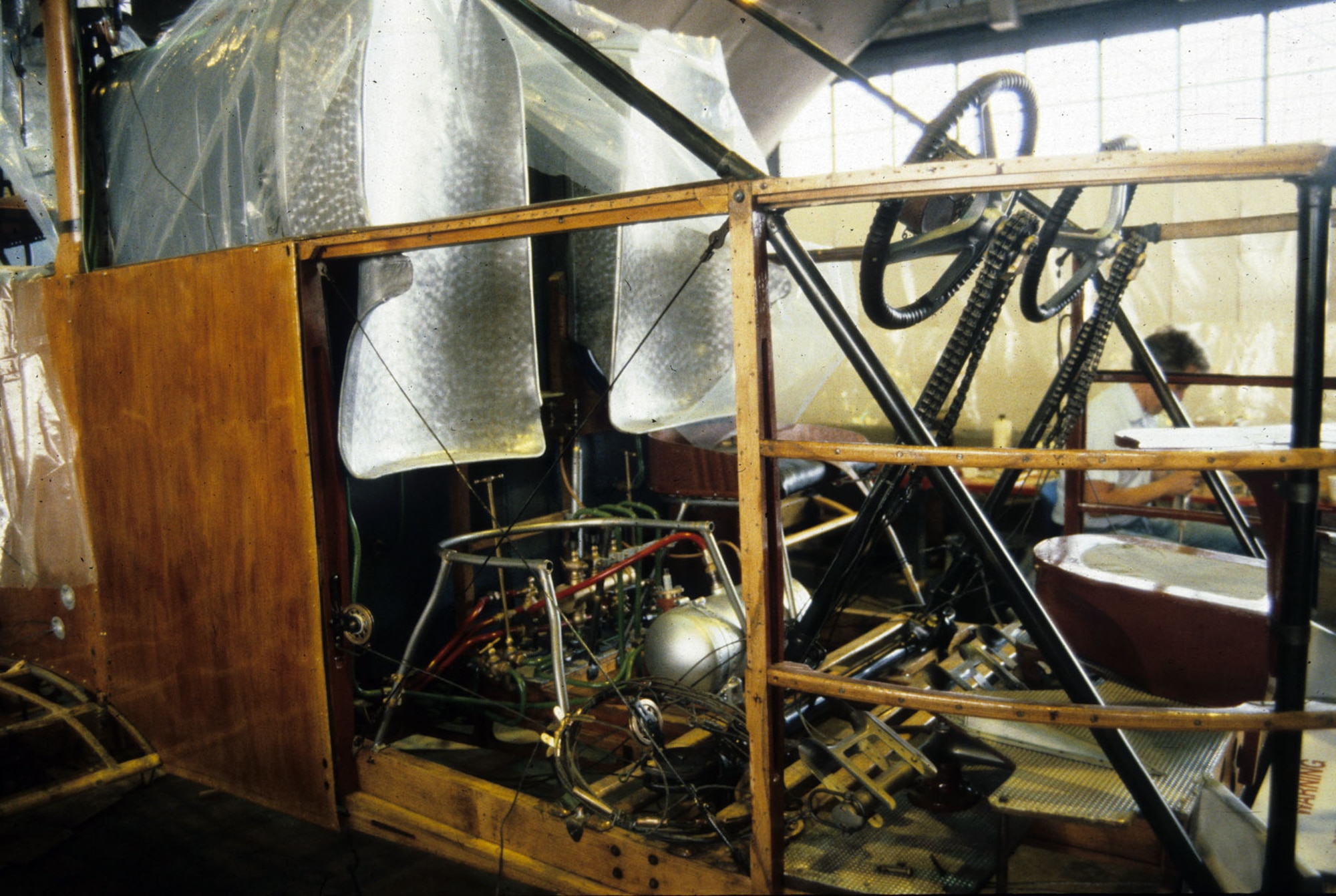 DAYTON, Ohio - The Caproni Ca. 36 bomber cockpit at the National Museum of the U.S. Air Force. (U.S. Air Force photo)