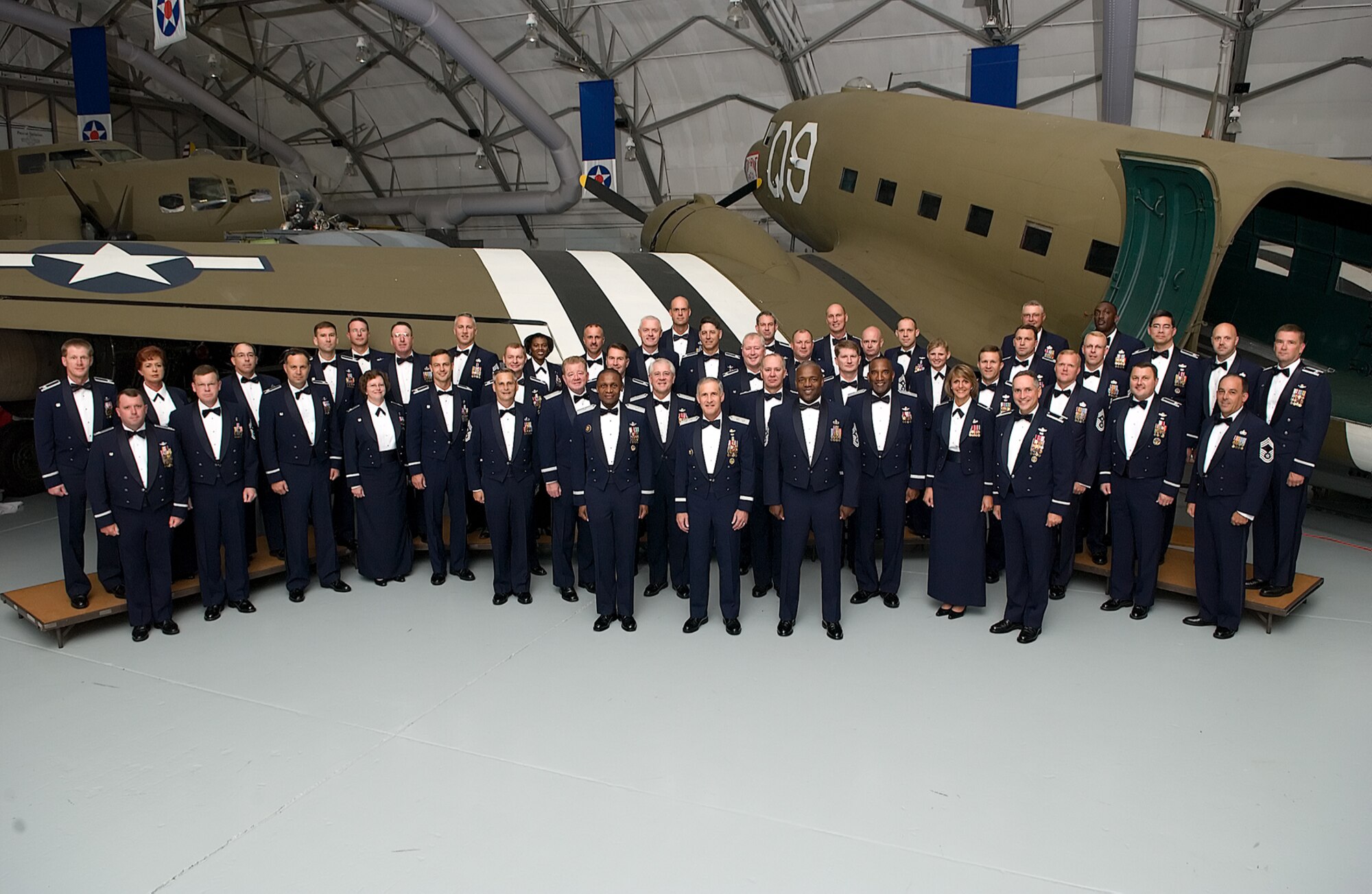 18th Air Force commanders and command chiefs met for the 18th Air Force Herritage Dinner held at the Air Mobility Command Museum here July 11. The senior leaders gathered at Dover Air Force Base July 10 through July 12 for the 18th Air Force Commanders and Command Chiefs Conference. (U.S. Air Force photo/Jason Minto)
