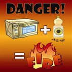 People who don't take safety precautions while cooking could face dangerous consequences.  (U.S. Air Force graphic)
