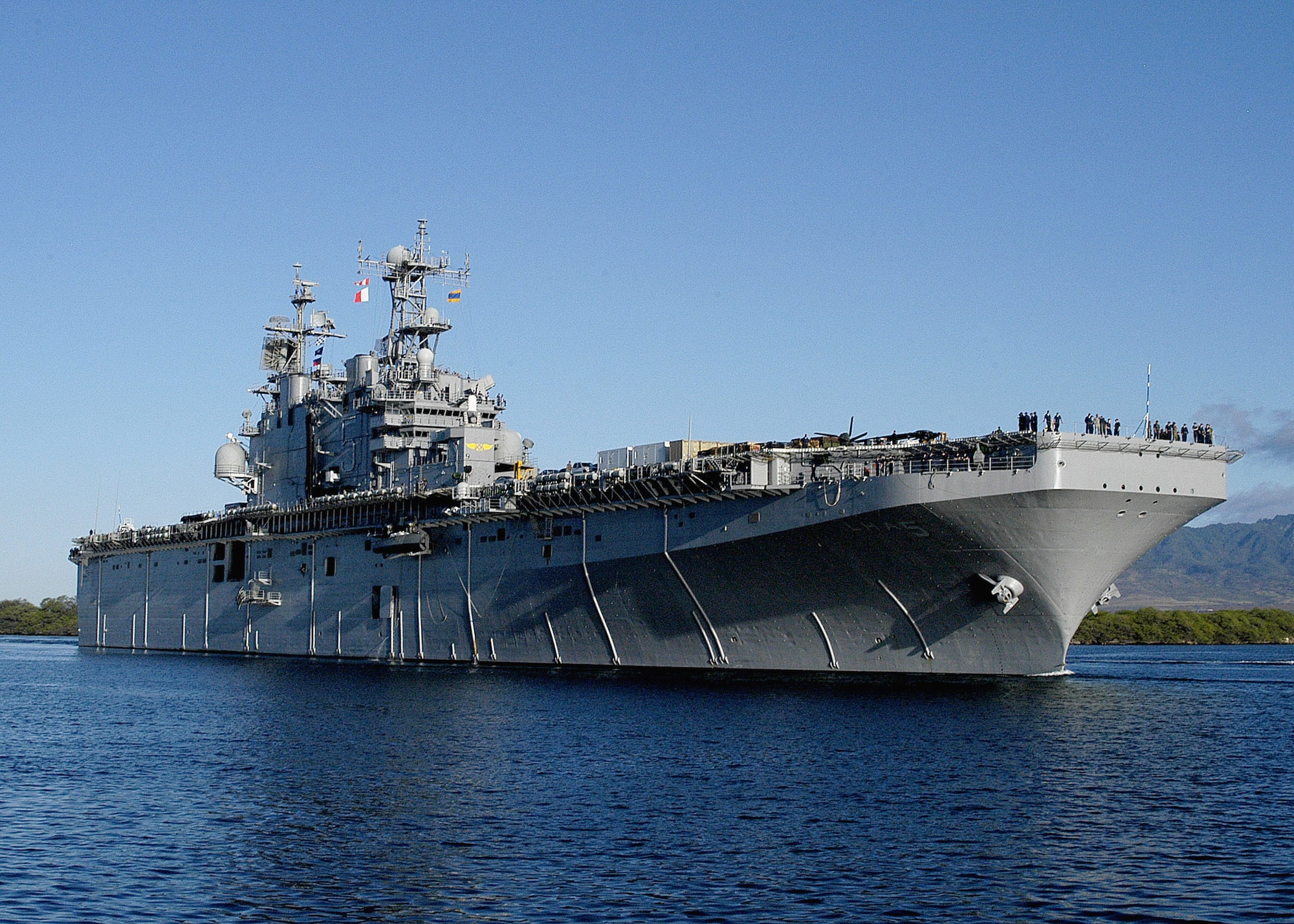 Fourteen Air Force medical professionals are onboard the USS Peleliu for Pacific Partnership, a four-month humanitarian and civic action mission to several nations in Southeast Asia and Oceania.  (U.S. Navy photo/Petty Officer Lindsay Switzer)