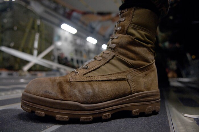 U.S. Marine Corps 1st Lt. David McGrath, Officer in Charge of the 2nd Air Delivery Unit out of Camp Lejeune, N.C., rests before a joint service airdrop training exercise July 12, 2007 at Charleston AFB, S.C. (U.S. Air Force Photo/Airman 1st Class Nicholas Pilch)