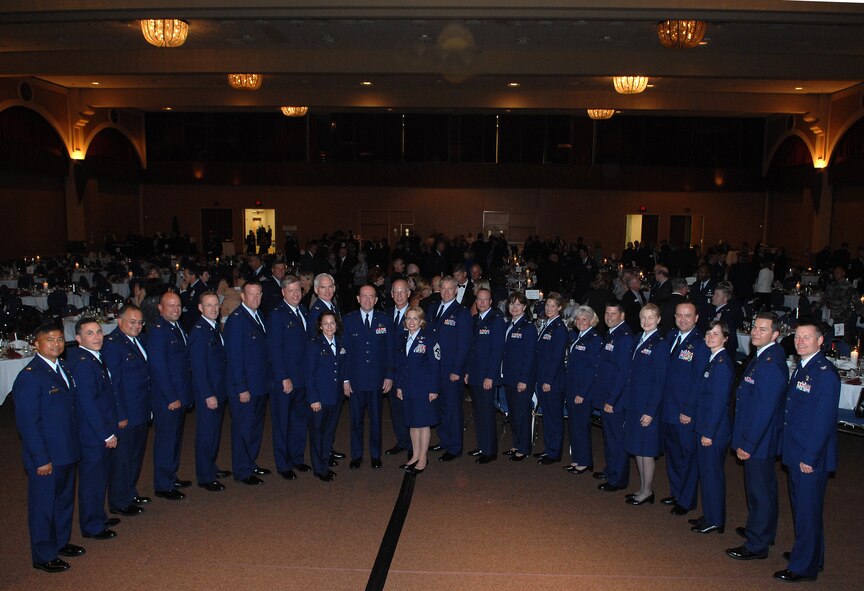 The 349th Air Mobility Wing at Travis Air Force Base, Calif., was the recipient of this year’s Raincross Trophy. The Raincross event is put on by 4th Air Force, March Air Reserve Base, with the trophy dinner hosted by the Greater Riverside Chambers of Commerce and held at the Riverside Convention Center. (U.S. Air Force photo by Master Sgt. Bill Kimble)