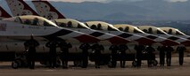 HICKAM AIR FORCE BASE, Hawaii -- The U.S. Air Force Thunderbirds will perform three shows over Waikik Beach during Air Force Week Honolulu.  The shows will take place on Sept. 13 at 9 a.m. and 2:30 p.m. and Sept. 15 at 2:30 p.m. The Thunderbird team represents the thousands of hard-working Airmen voluntarily serving America and defending freedom around the world.
