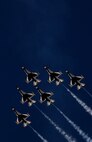 HICKAM AIR FORCE BASE, Hawaii -- The U.S. Air Force Thunderbirds will perform three shows over Waikik Beach during Air Force Week Honolulu.  The shows will take place on Sept. 13 at 9 a.m. and 2:30 p.m. and Sept. 15 at 2:30 p.m. The Thunderbird team represents the thousands of hard-working Airmen voluntarily serving America and defending freedom around the world.