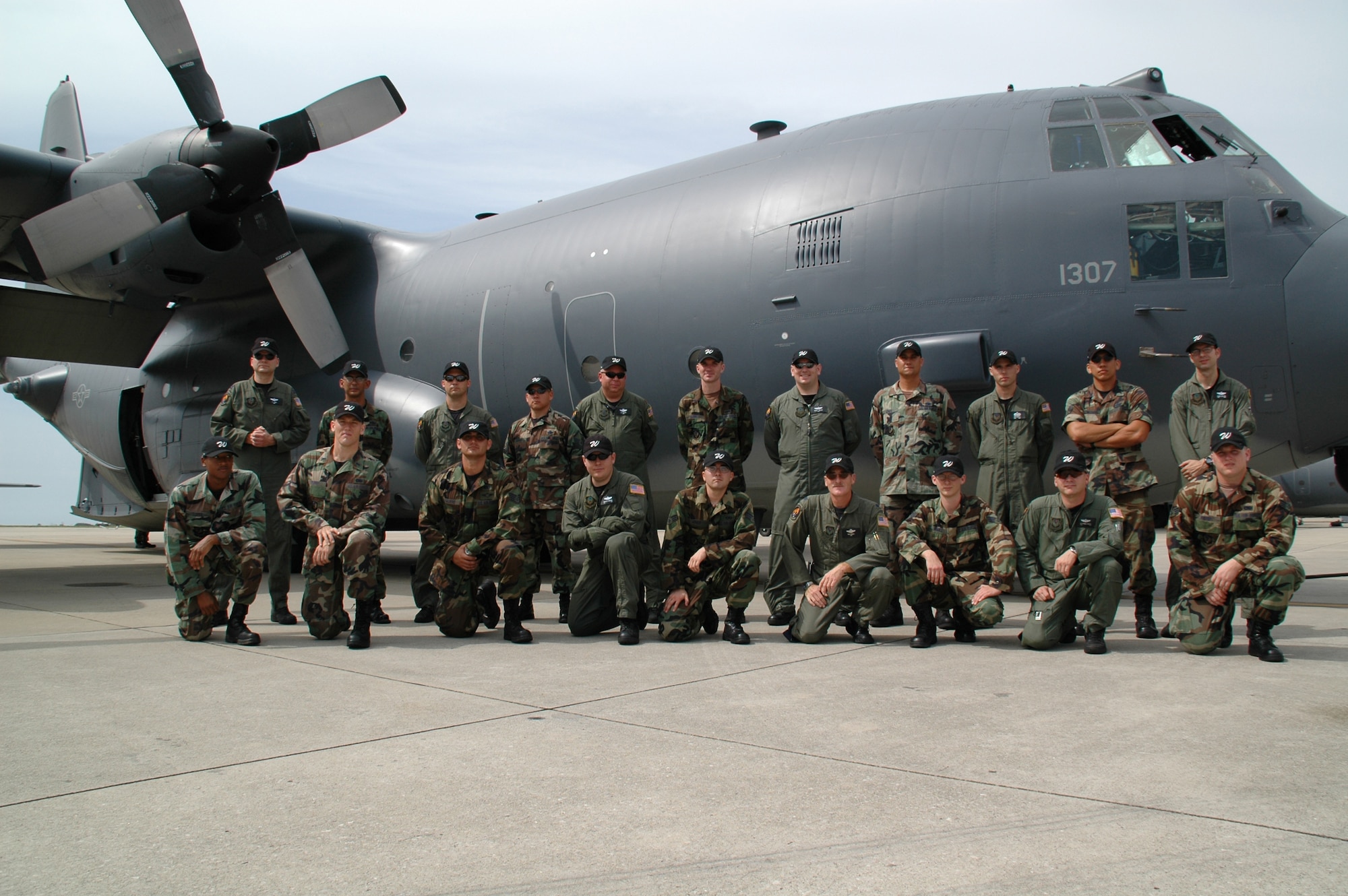 U.S. Air Force Airmen from the 73rd Special Operations Squadron and 73rd Special Operations Aircraft Maintenance Squadron  prepare for the 2007 Air Mobility Command readiness competition or Rodeo at McChord Air Force Base, Wash., July 19, 2007.   The 73rd SOS is the first Air Force Special Operations Command team to compete.  Rodeo is a competition for U.S. and international mobility forces. It focuses on improving war fighting capabilities and support of the Global War on Terrorism. (U.S. Air Force photo Capt. Joseph Coslett) 