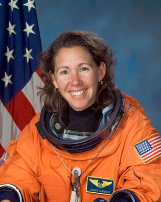 Dr. Sandra Magnus, a Belleville native, spoke about her training, flight experience and her current work with the International Space Station.
