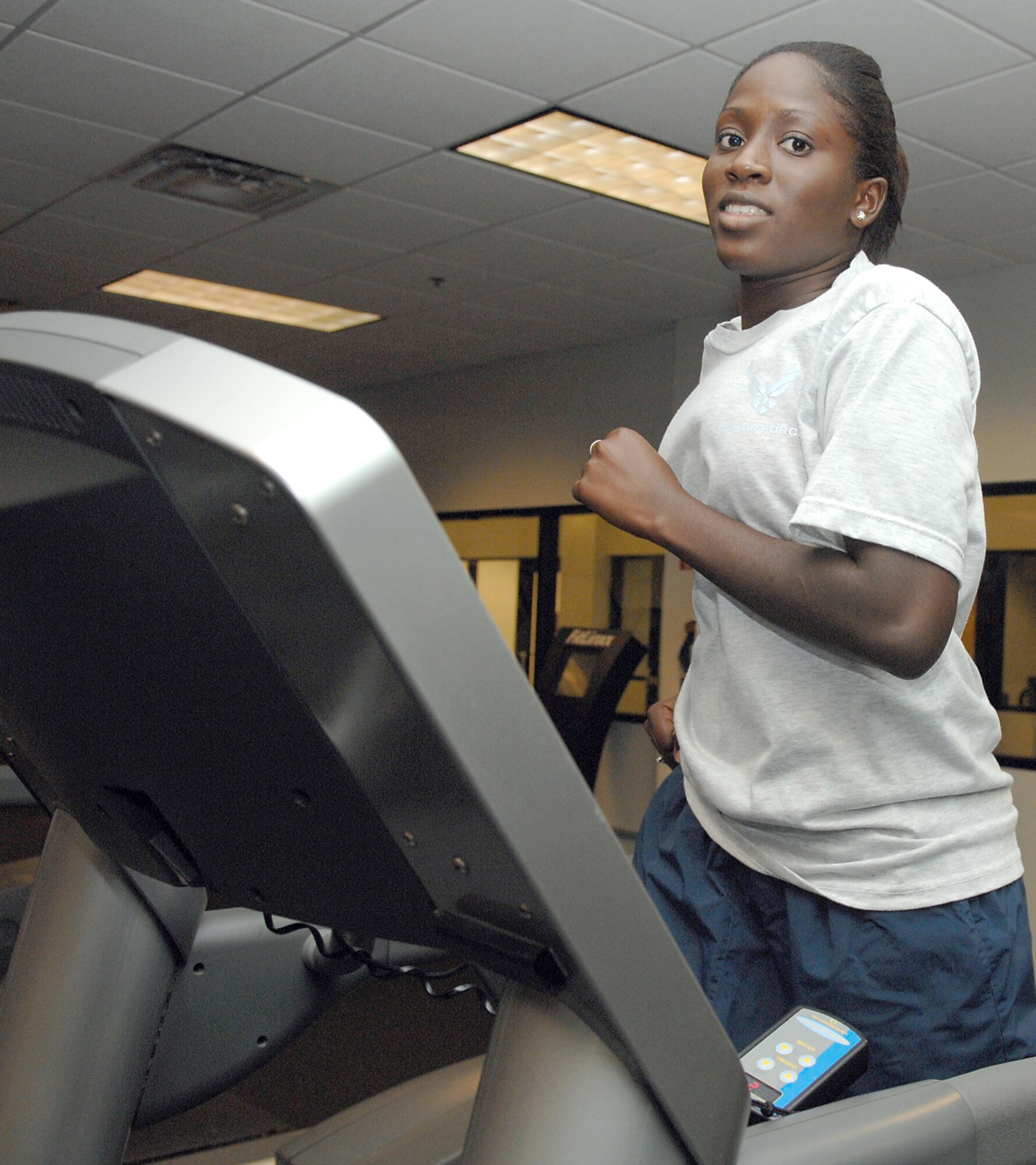Nigelle Jack-James is Fit to Fight. (U.S. Air Force photo by Airman 1st Class Brittany Barker)