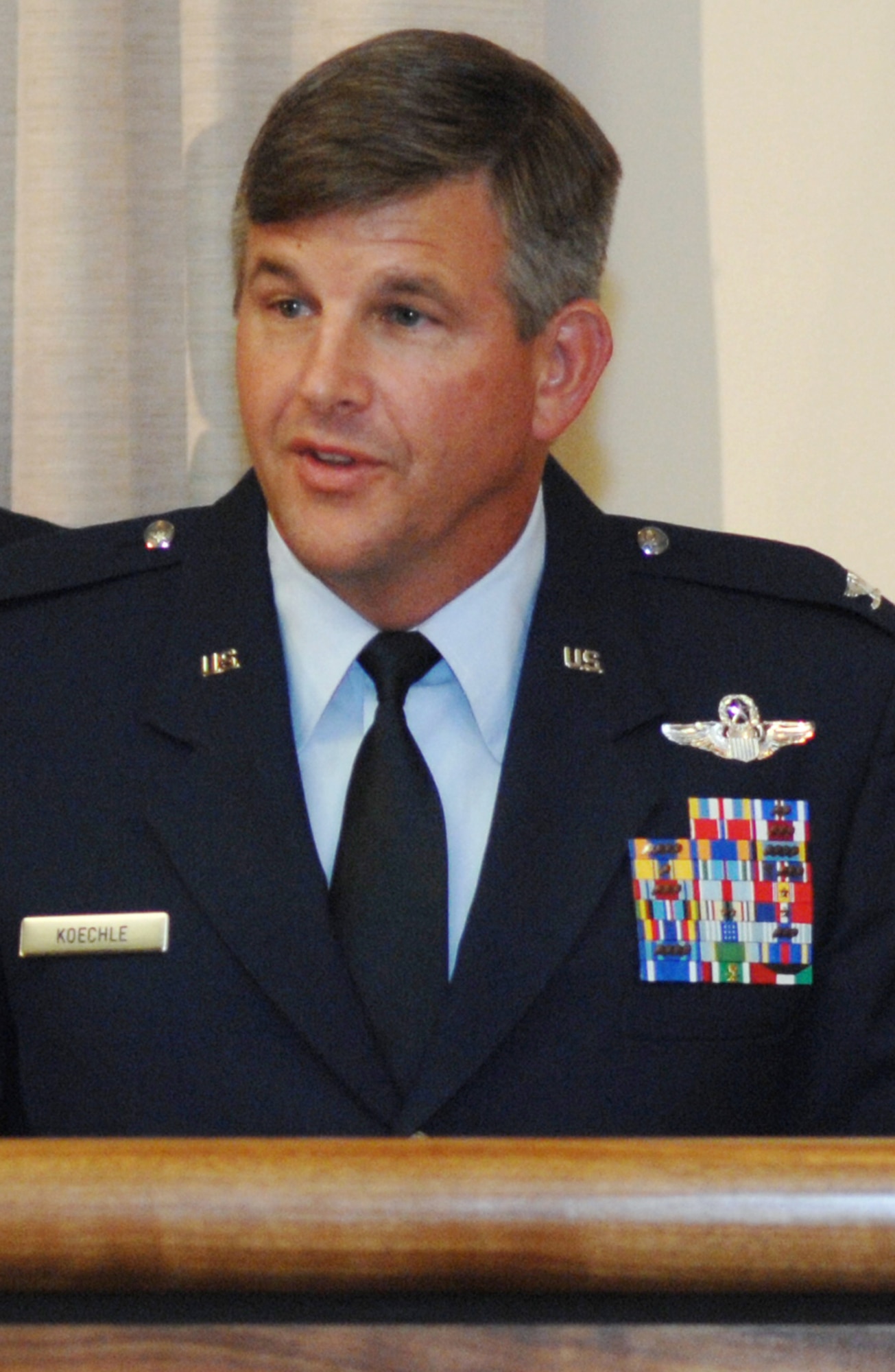 Col. Mark Koechle is the new 98th Range Wing commander (Air Force photo by Airman 1st Class Ybarbo)