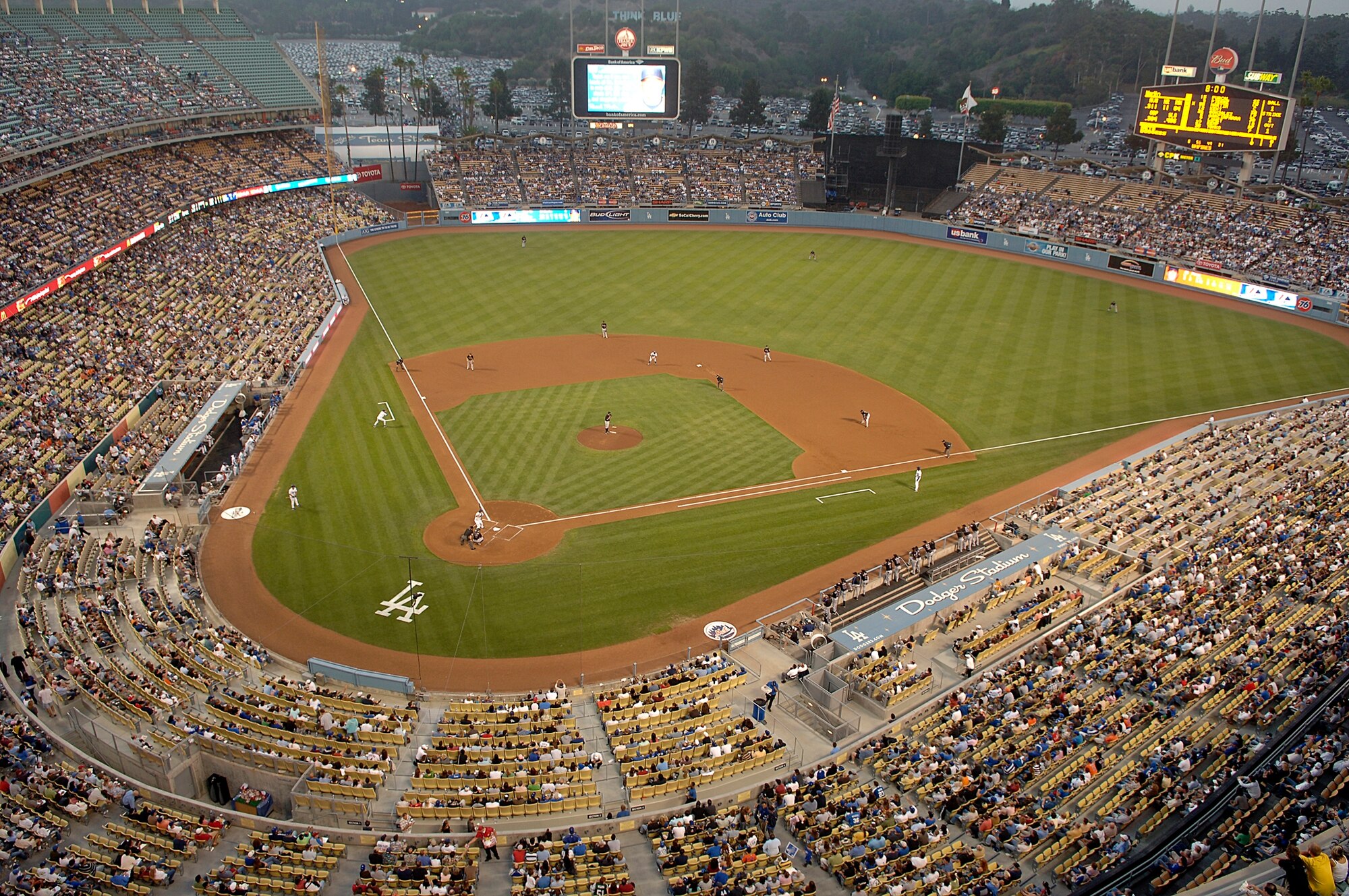 Approximately 200 Los Angeles Air Force Base personnel and family members attended the Los Angeles Dodger game, July 20. The Dodgers lost to the New York Mets 4 to 1. (Photo by Paul Testerman)