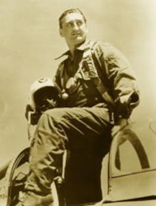 Col. Francis Gabreski became the second ace of the wing on April 1, 1952.  He was the Commander, 51st Fighter-Interceptor Wing. Col. Grabeski was an ace in two different wars, and he was the top Ace of the European Theater in World War II. (Courtesy photo)